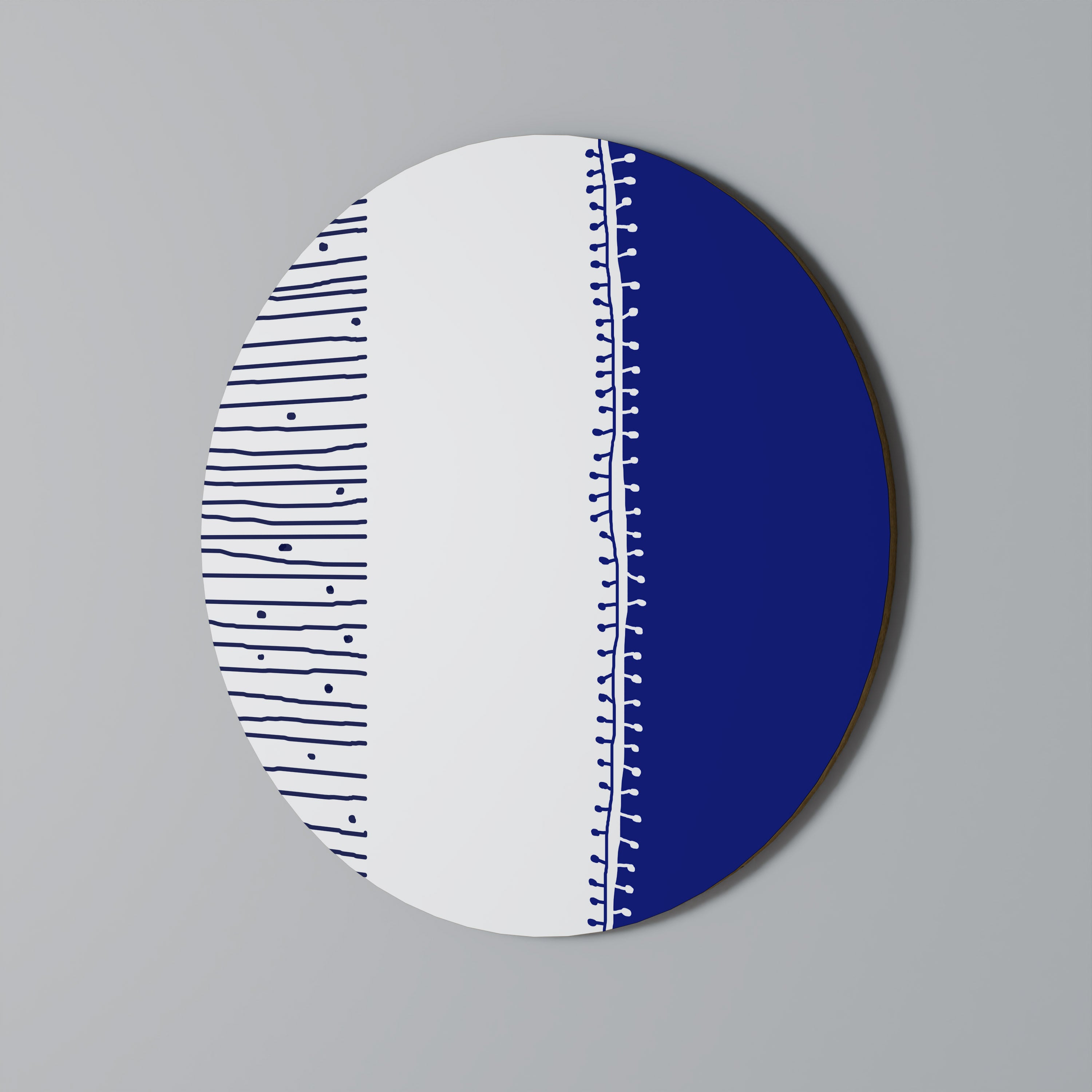 Στρογγυλή διακόσμηση τοίχου BLUE HARMONY DESIGN
