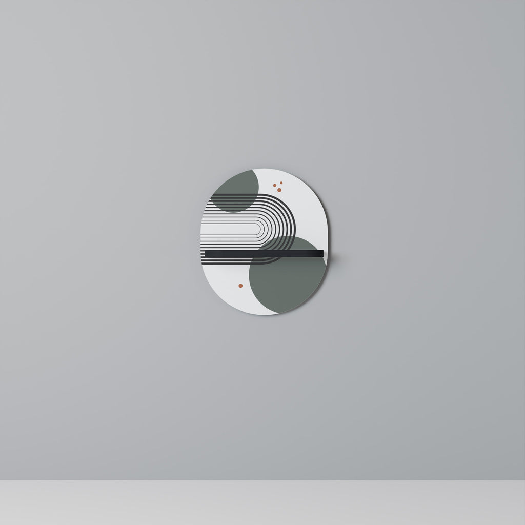 Οβάλ Ράφι ORBITAL DECOR σε Μαύρο Φινίρισμα