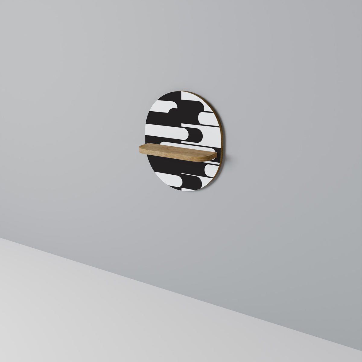 ACHROMATIC CONTRAST Art Shelf