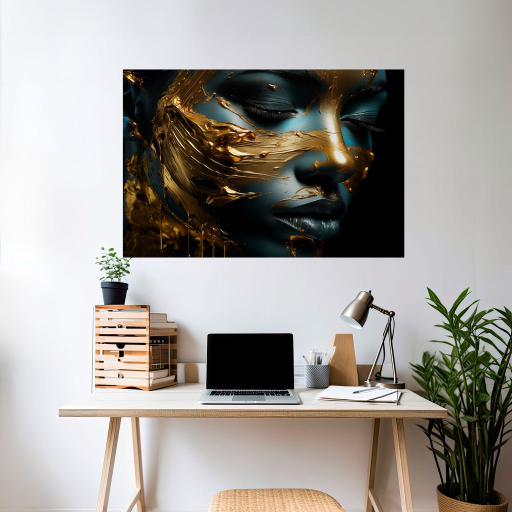 LUSTROUS BEAUTY Οριζόντια Αφίσα Peel and Stick