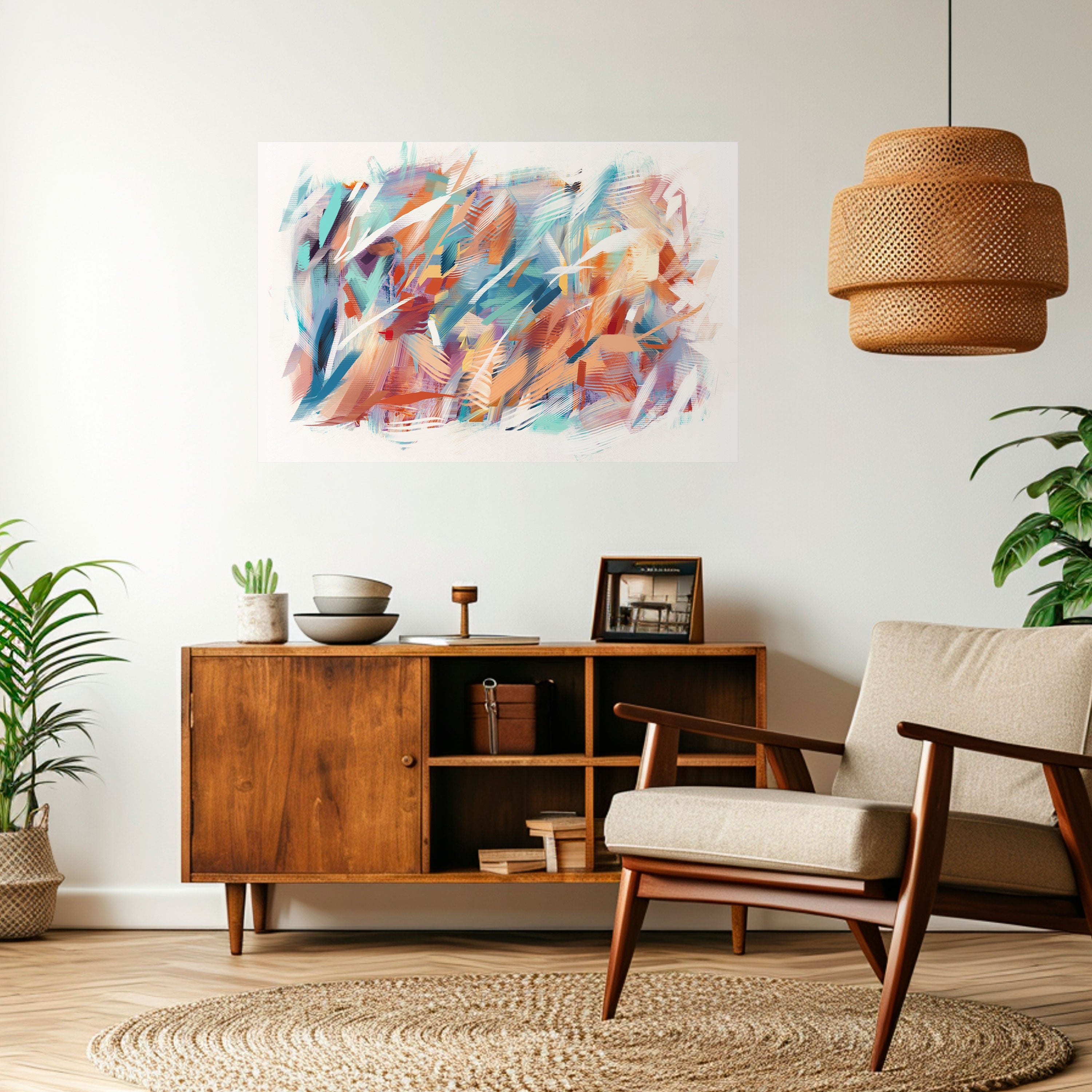 DREAMLIKE PALETTE Οριζόντια αφίσα με κολλητική ταινία και κόλλα