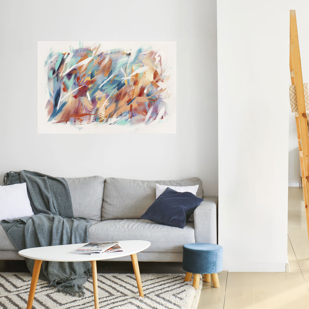 DREAMLIKE PALETTE Οριζόντια αφίσα με κολλητική ταινία και κόλλα