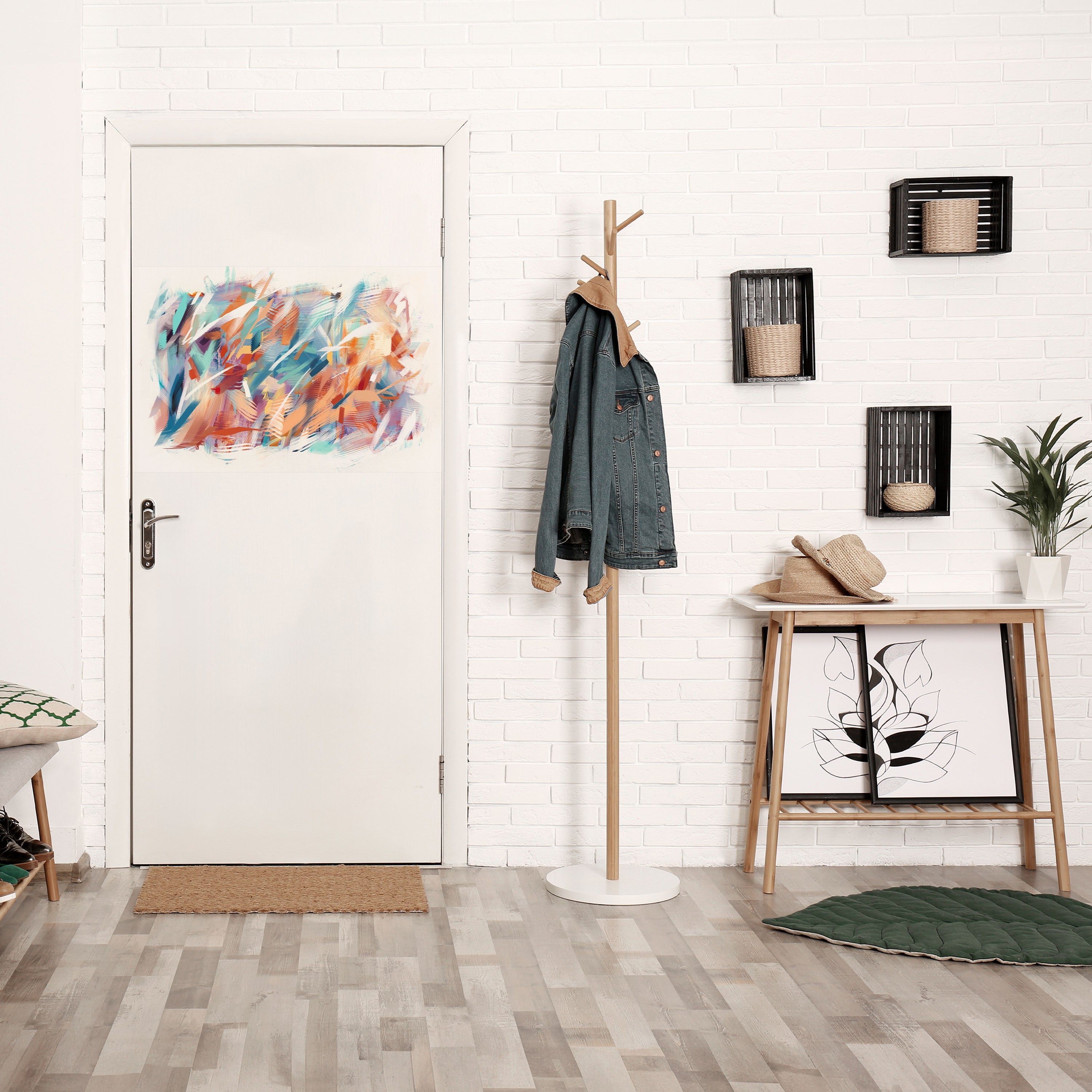 DREAMLIKE PALETTE Οριζόντια αφίσα με κολλητική ταινία και κόλλα