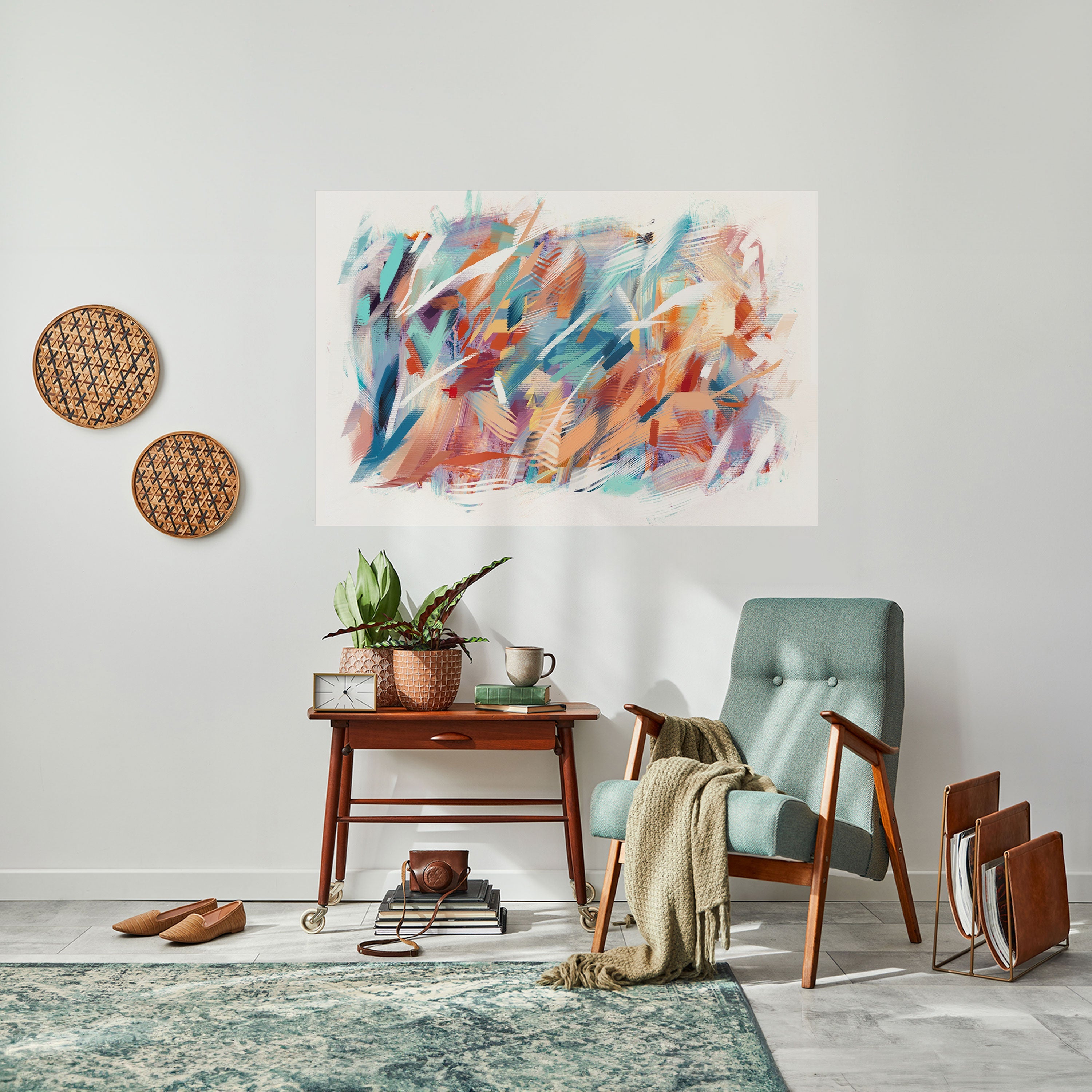 DREAMLIKE PALETTE Οριζόντια αφίσα με κολλητική ταινία και κόλλα