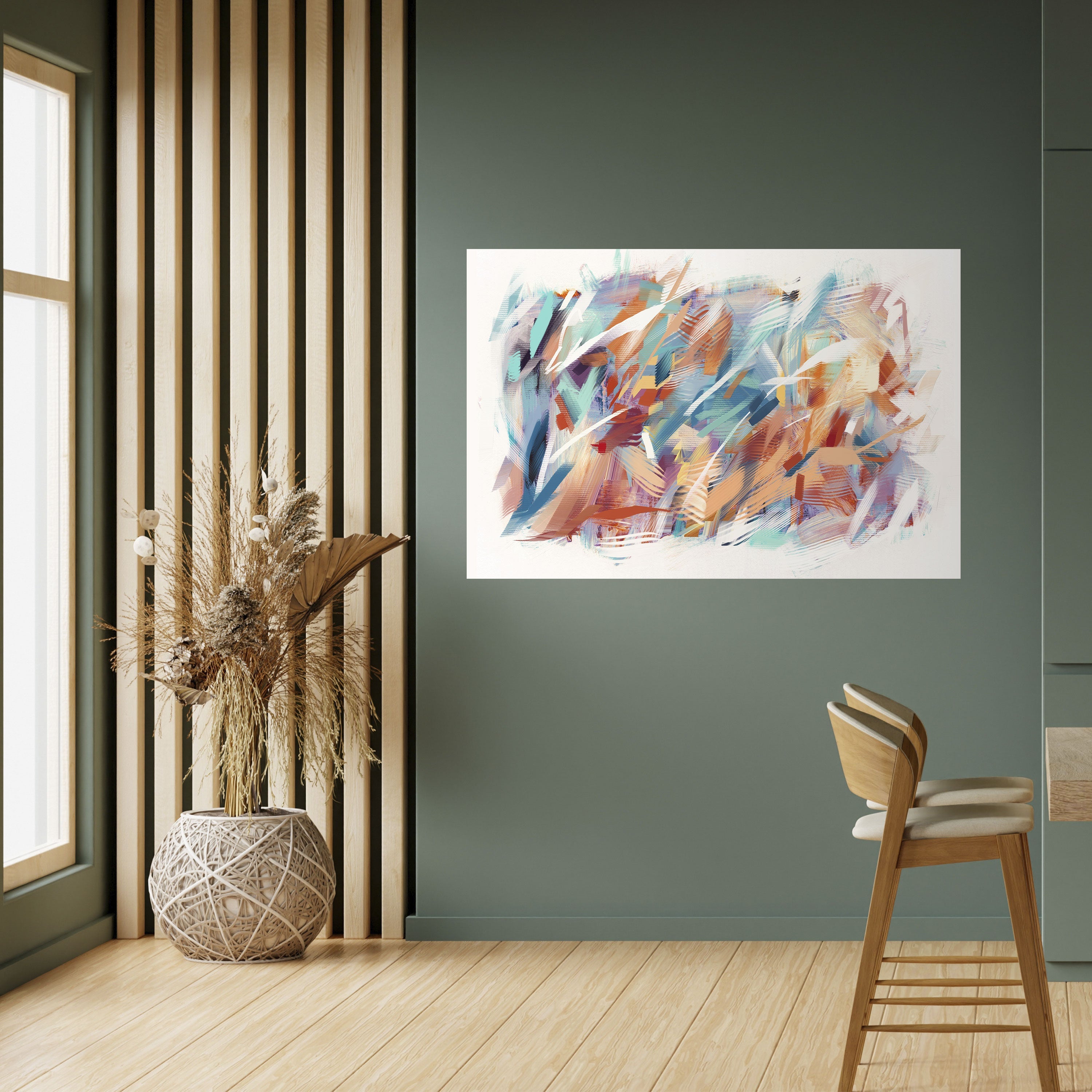 DREAMLIKE PALETTE Οριζόντια αφίσα με κολλητική ταινία και κόλλα