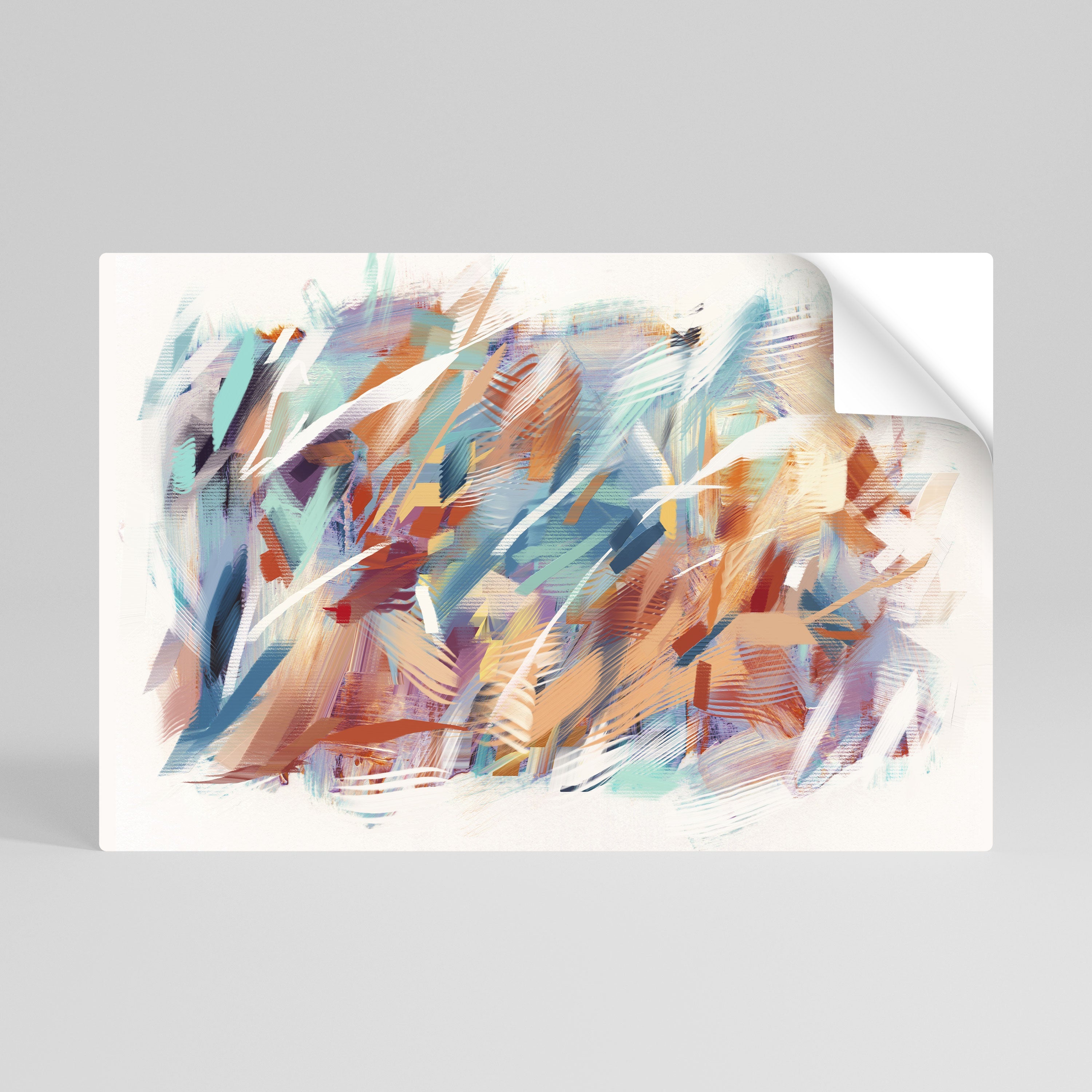 DREAMLIKE PALETTE Οριζόντια αφίσα με κολλητική ταινία και κόλλα