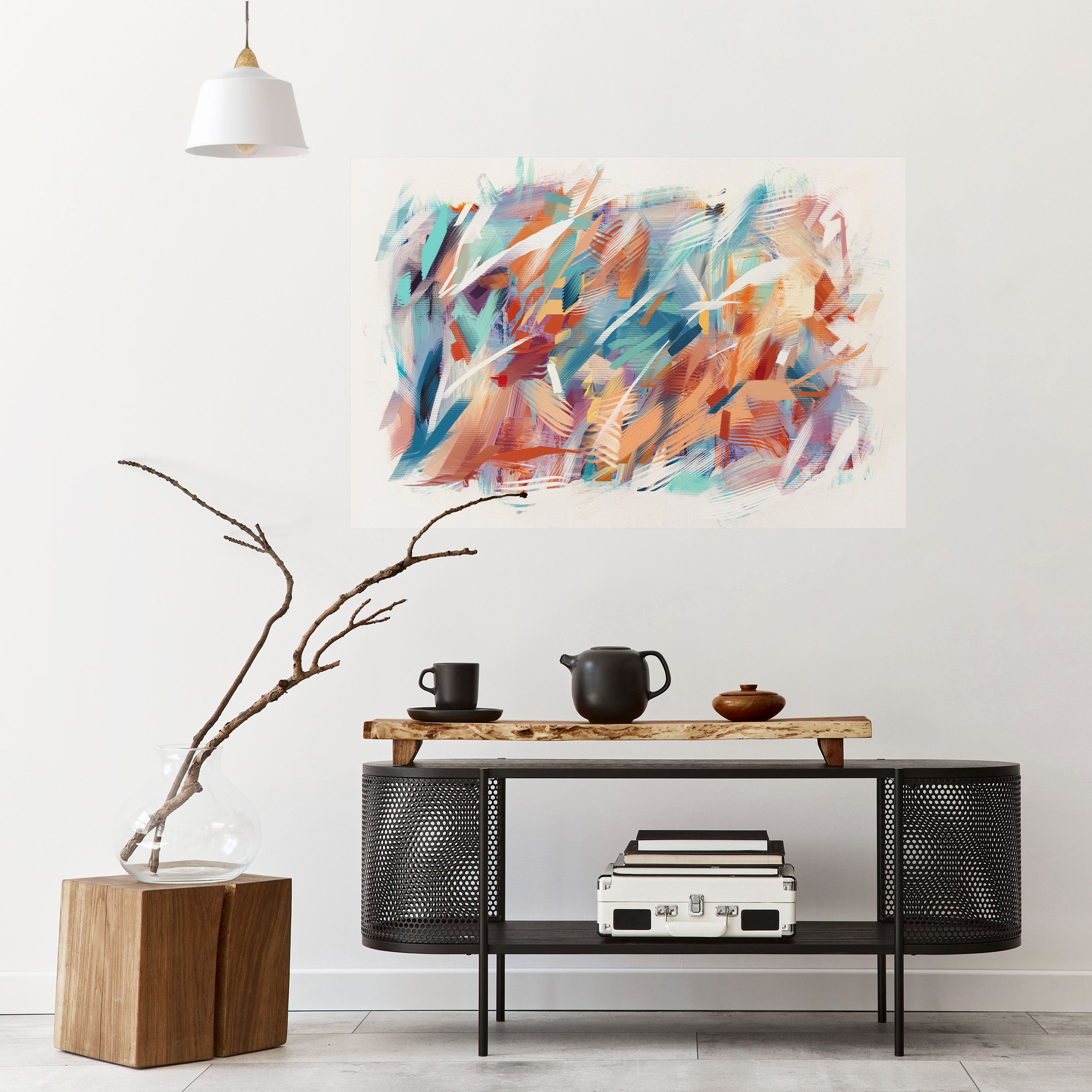 DREAMLIKE PALETTE Οριζόντια αφίσα με κολλητική ταινία και κόλλα