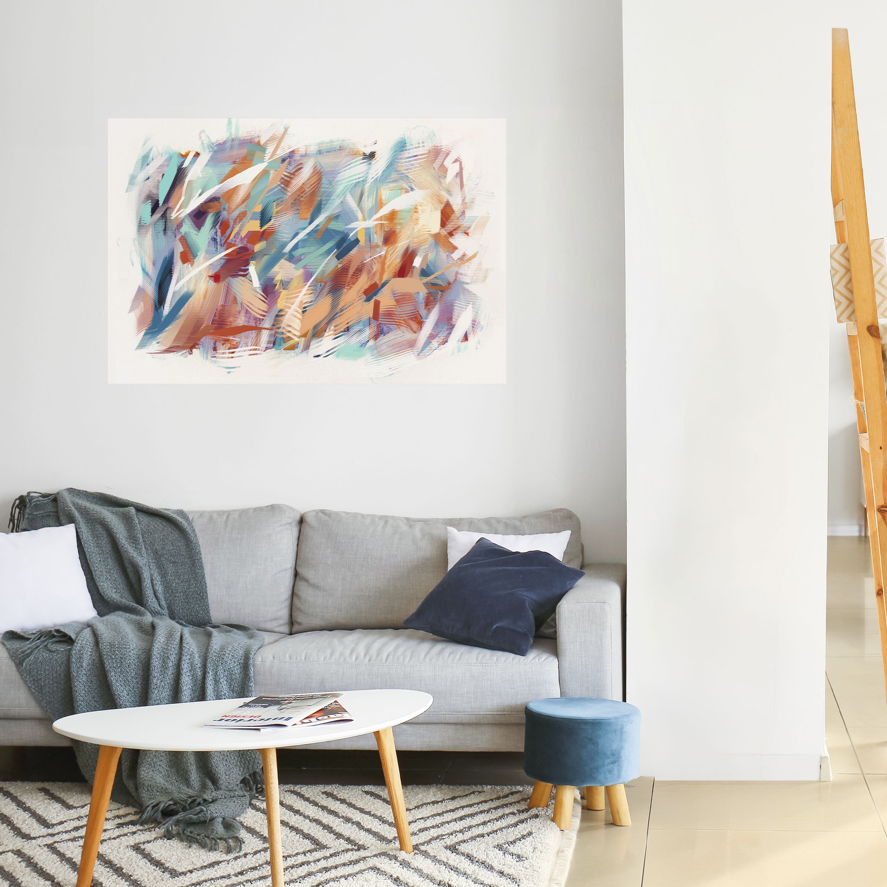 DREAMLIKE PALETTE Οριζόντια αφίσα με κολλητική ταινία και κόλλα