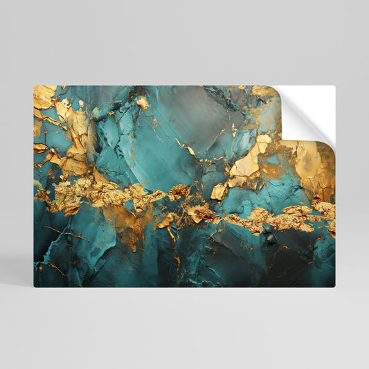 CELESTIAL GOLDRUSH Αυτοκόλλητη Αφίσα οριζόντια