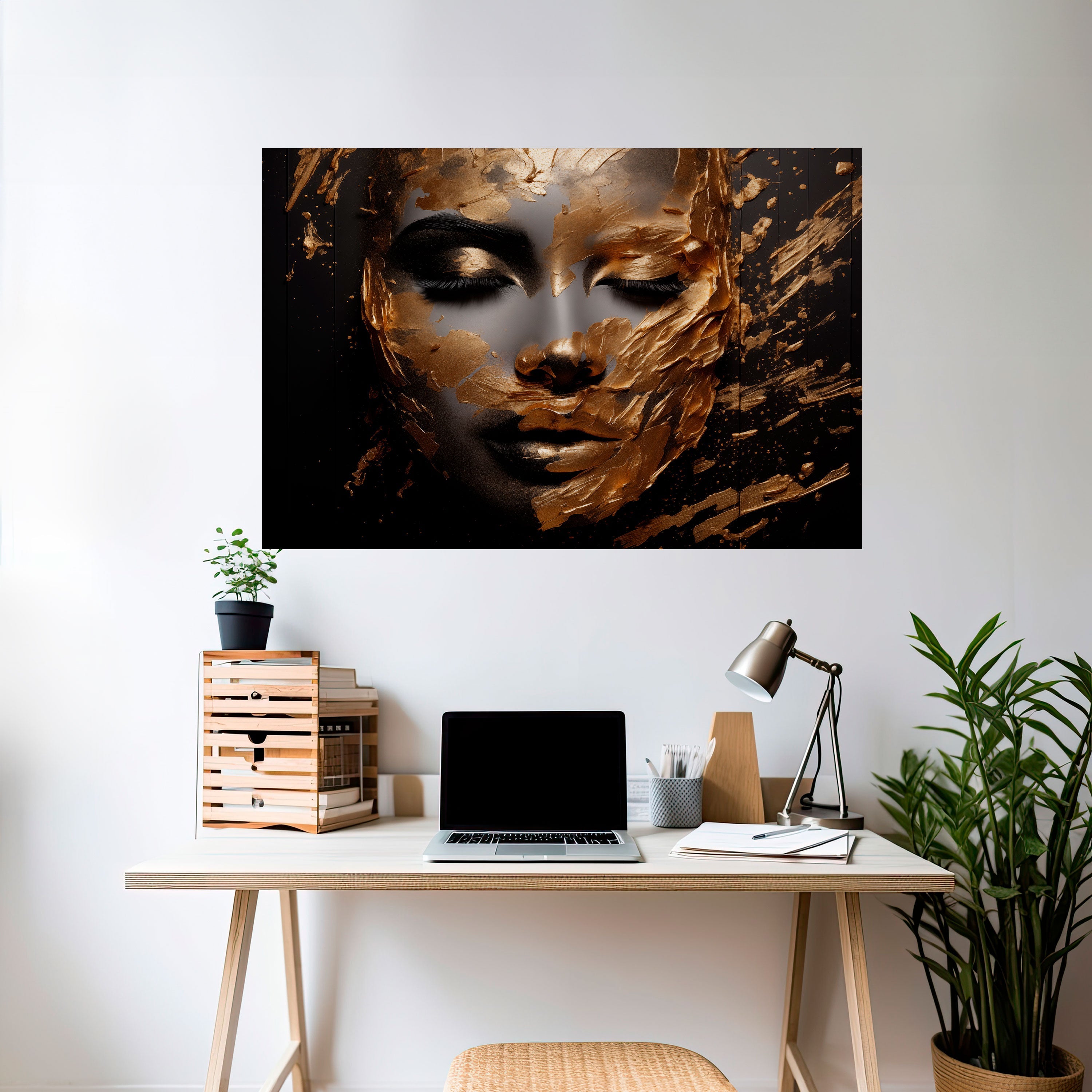 SHIMMERING BEAUTY Οριζόντια αφίσα με κολλητική ταινία