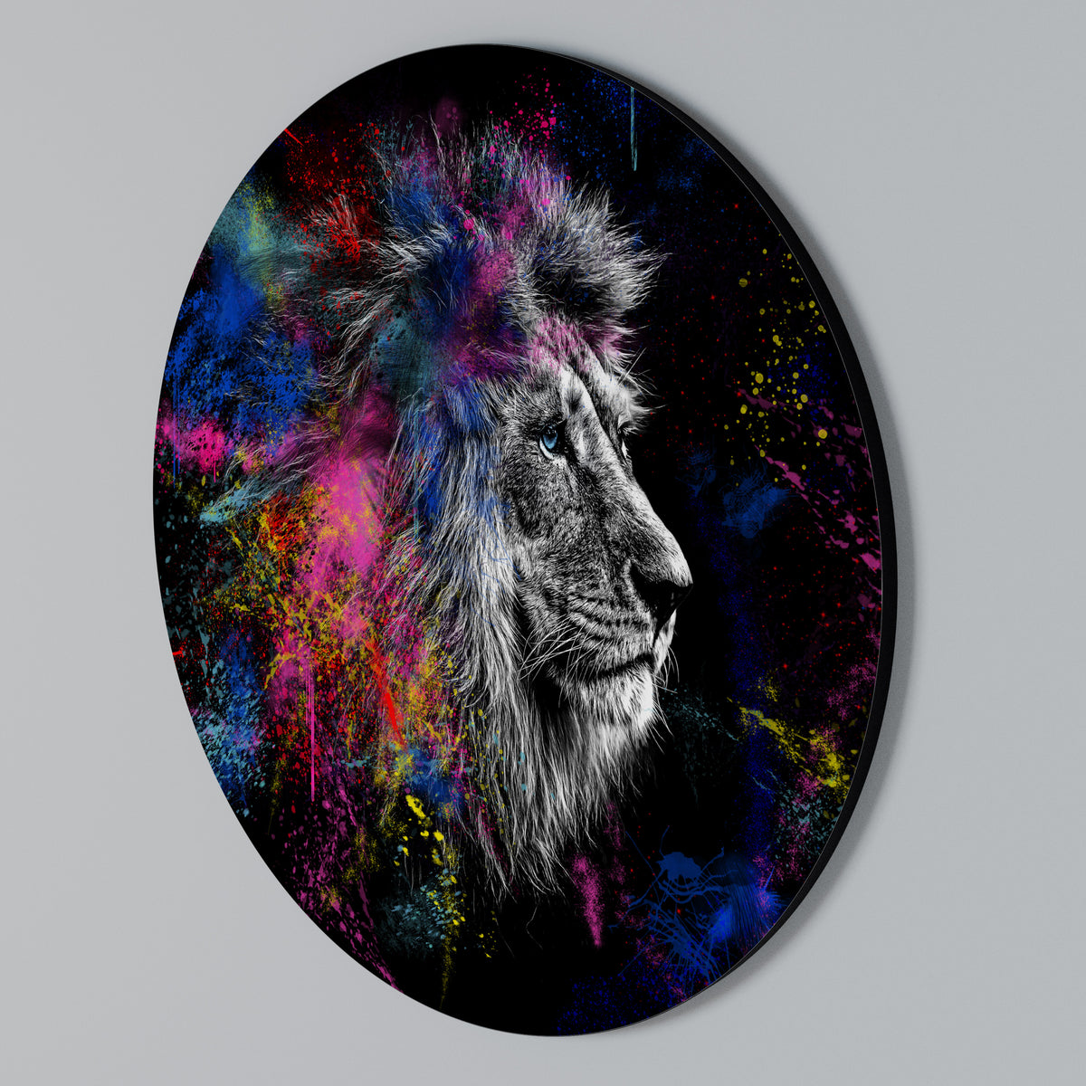 LION ARTISTRY Στρογγυλός πίνακας ζωγραφικής