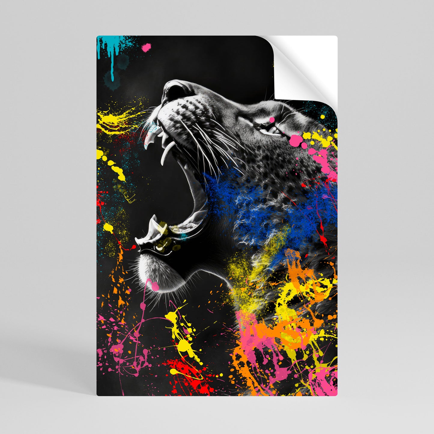 LEOPARD ARTISTRY Αυτοκόλλητη Αφίσα κάθετη