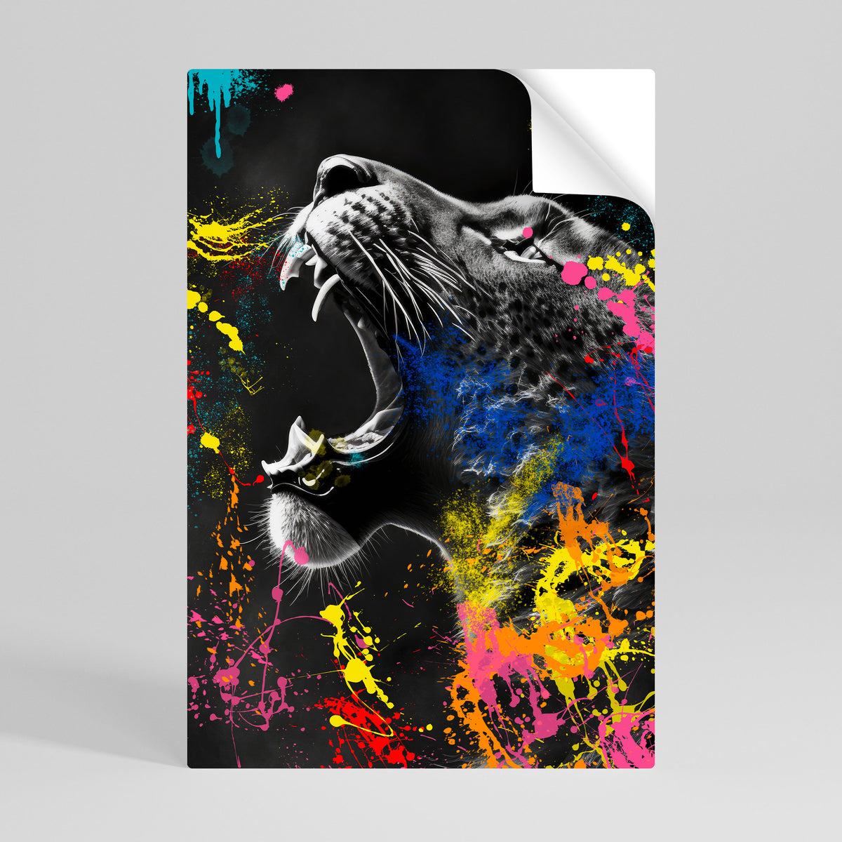 LEOPARD ARTISTRY Αυτοκόλλητη Αφίσα κάθετη