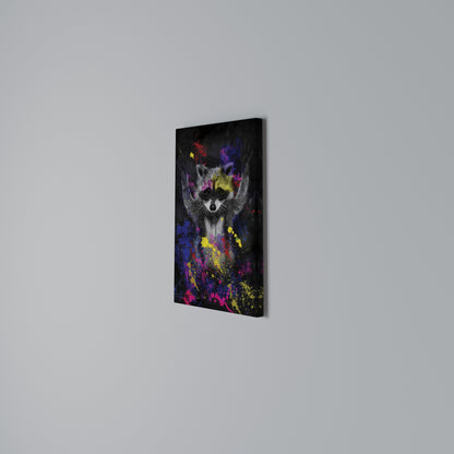 RACCOON ARTISTRY Κατακόρυφος Πίνακας σε Καμβά