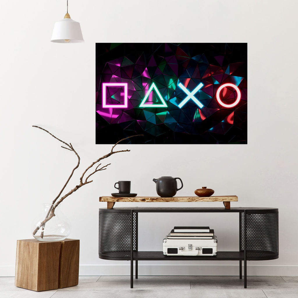 Οριζόντια αφίσα με το εικονίδιο INFINITY ICON, ξεκολλώντας και κολλώντας