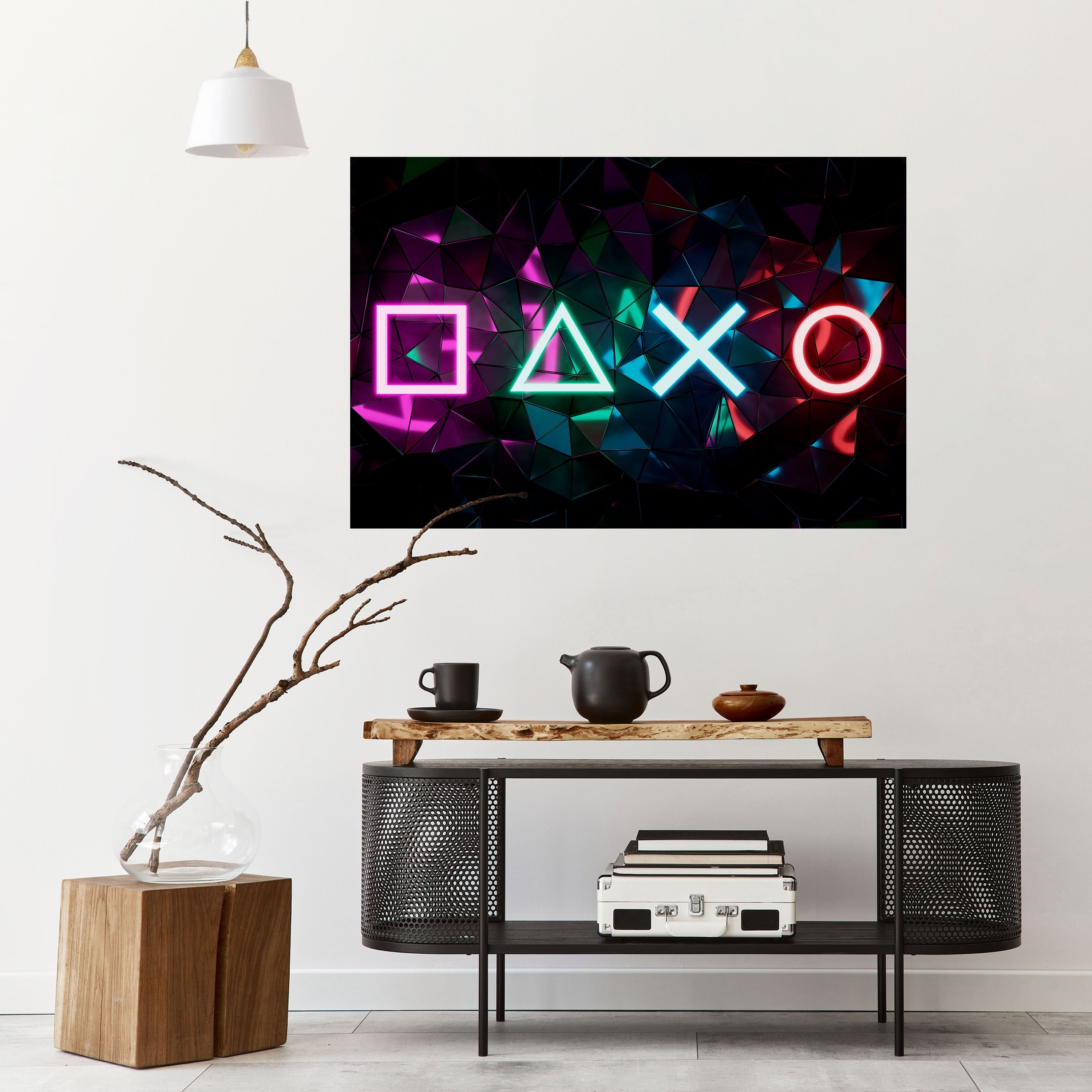 Οριζόντια αφίσα με το εικονίδιο INFINITY ICON, ξεκολλώντας και κολλώντας