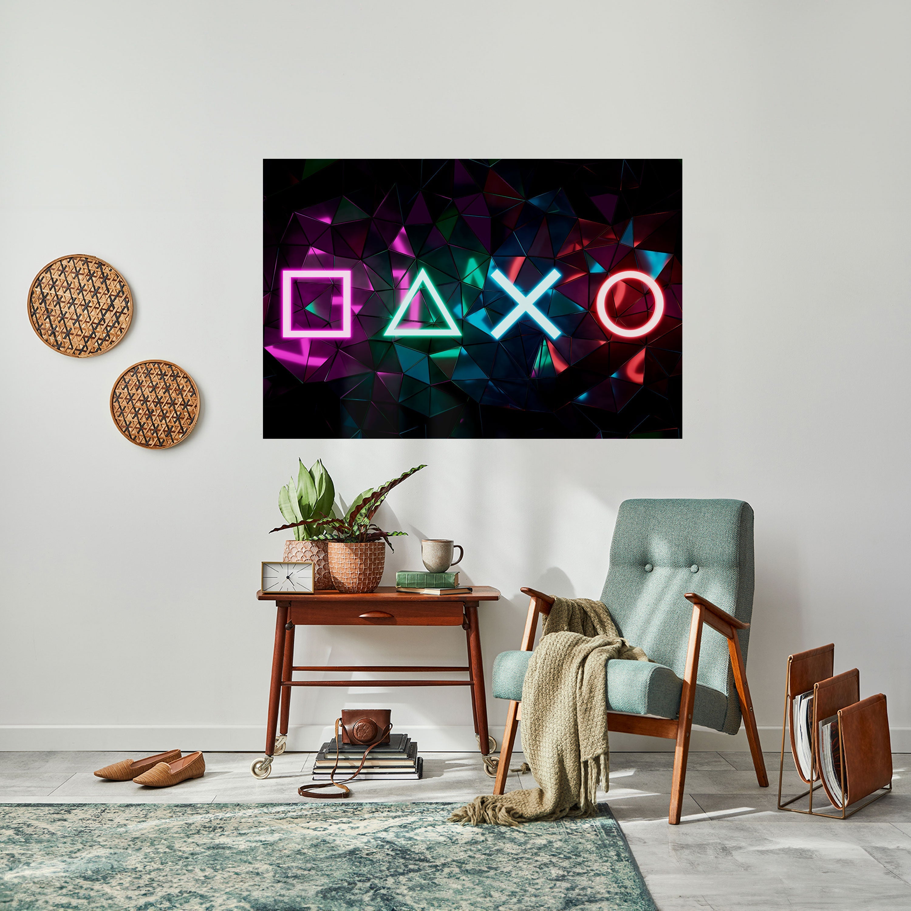 Οριζόντια αφίσα με το εικονίδιο INFINITY ICON, ξεκολλώντας και κολλώντας