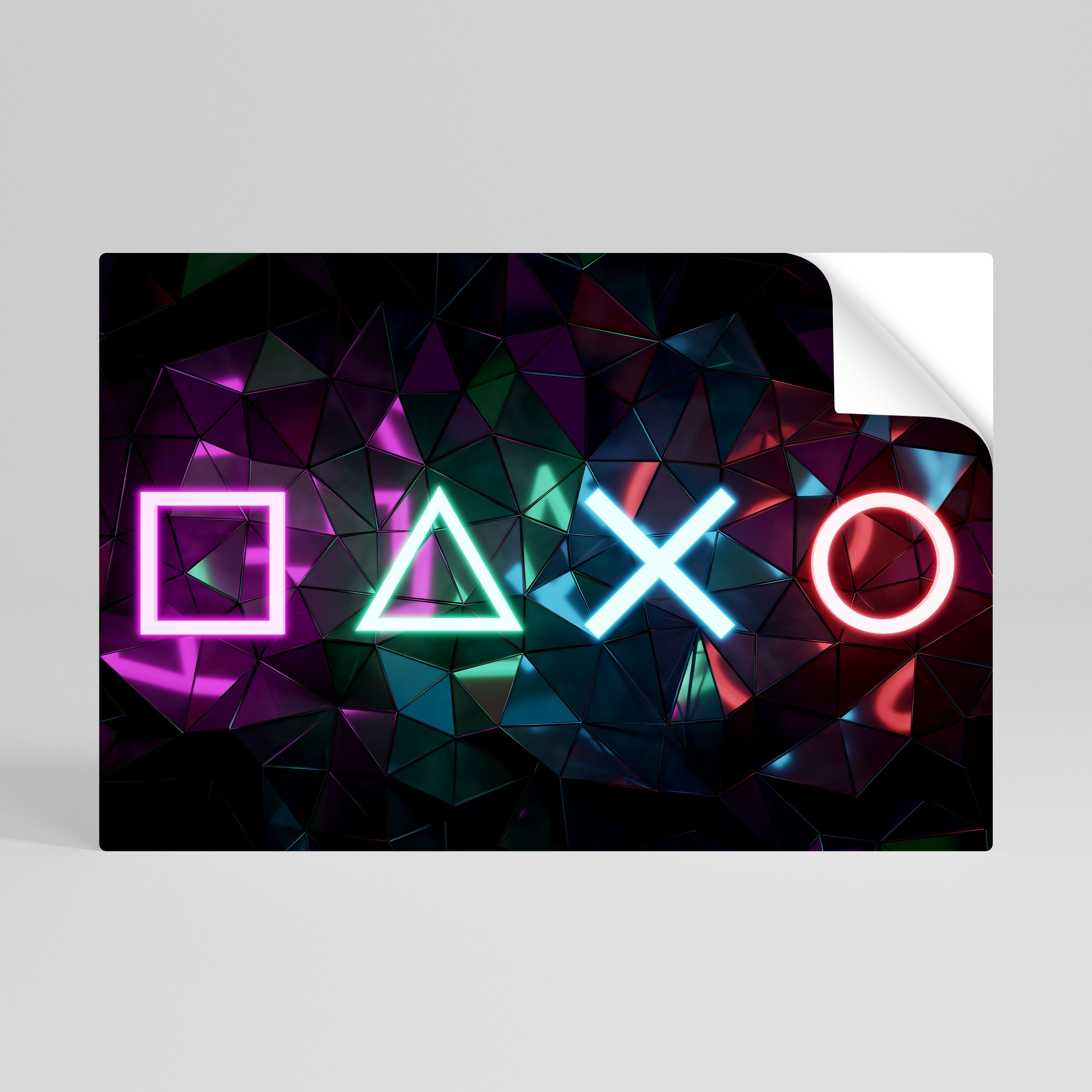Οριζόντια αφίσα με το εικονίδιο INFINITY ICON, ξεκολλώντας και κολλώντας