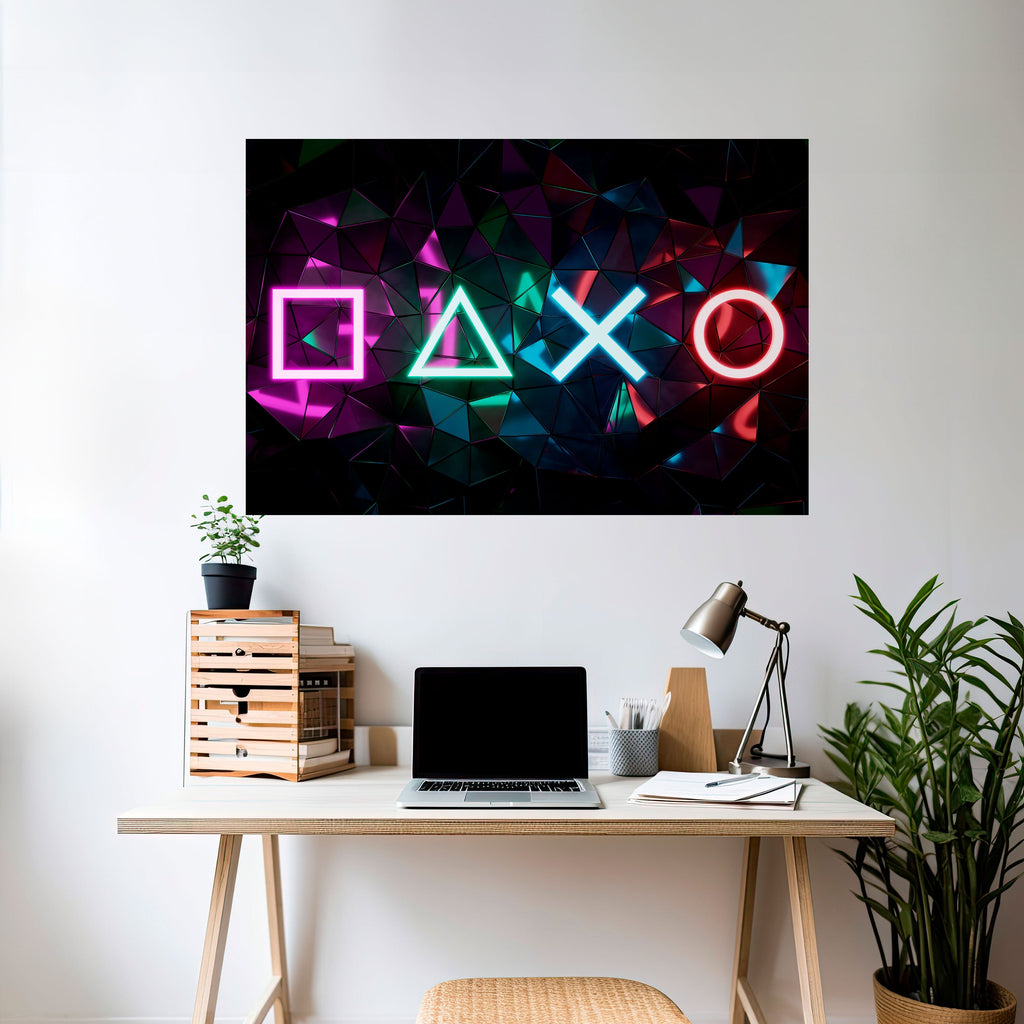 Οριζόντια αφίσα με το εικονίδιο INFINITY ICON, ξεκολλώντας και κολλώντας
