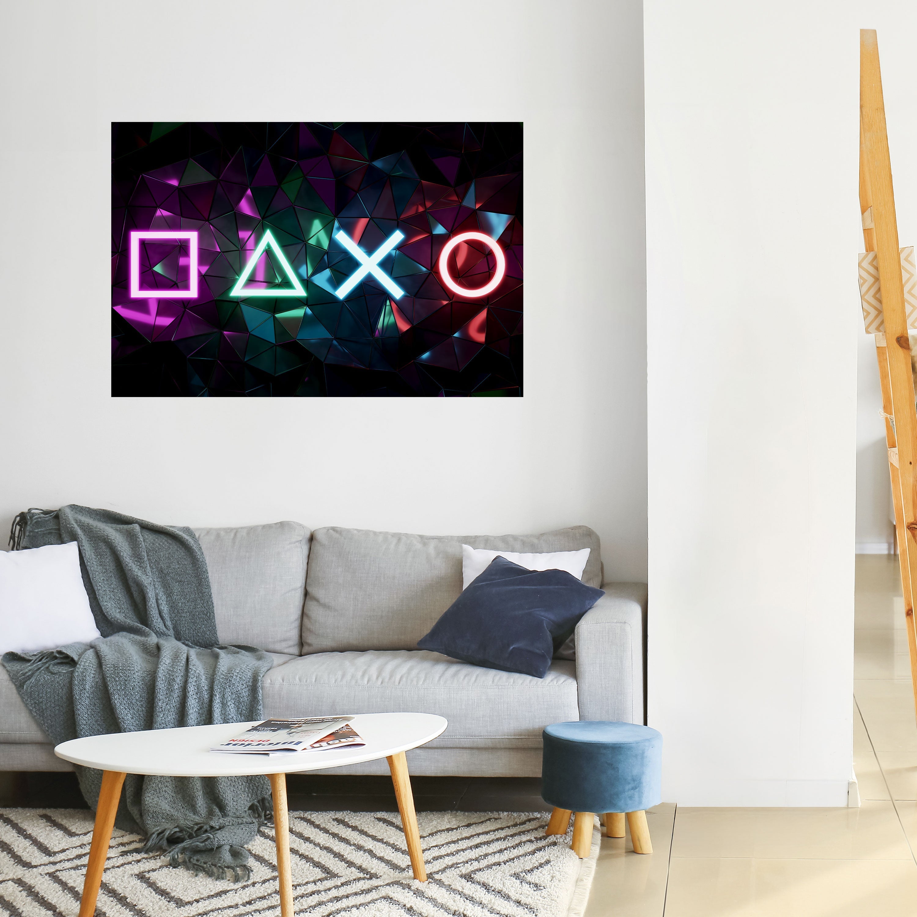 Οριζόντια αφίσα με το εικονίδιο INFINITY ICON, ξεκολλώντας και κολλώντας