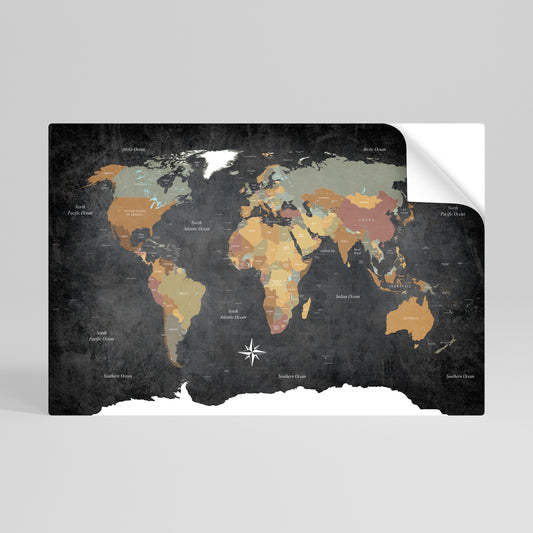NAVIGATING VIBRANT LANDS Peel and Stick Horizontal Poster