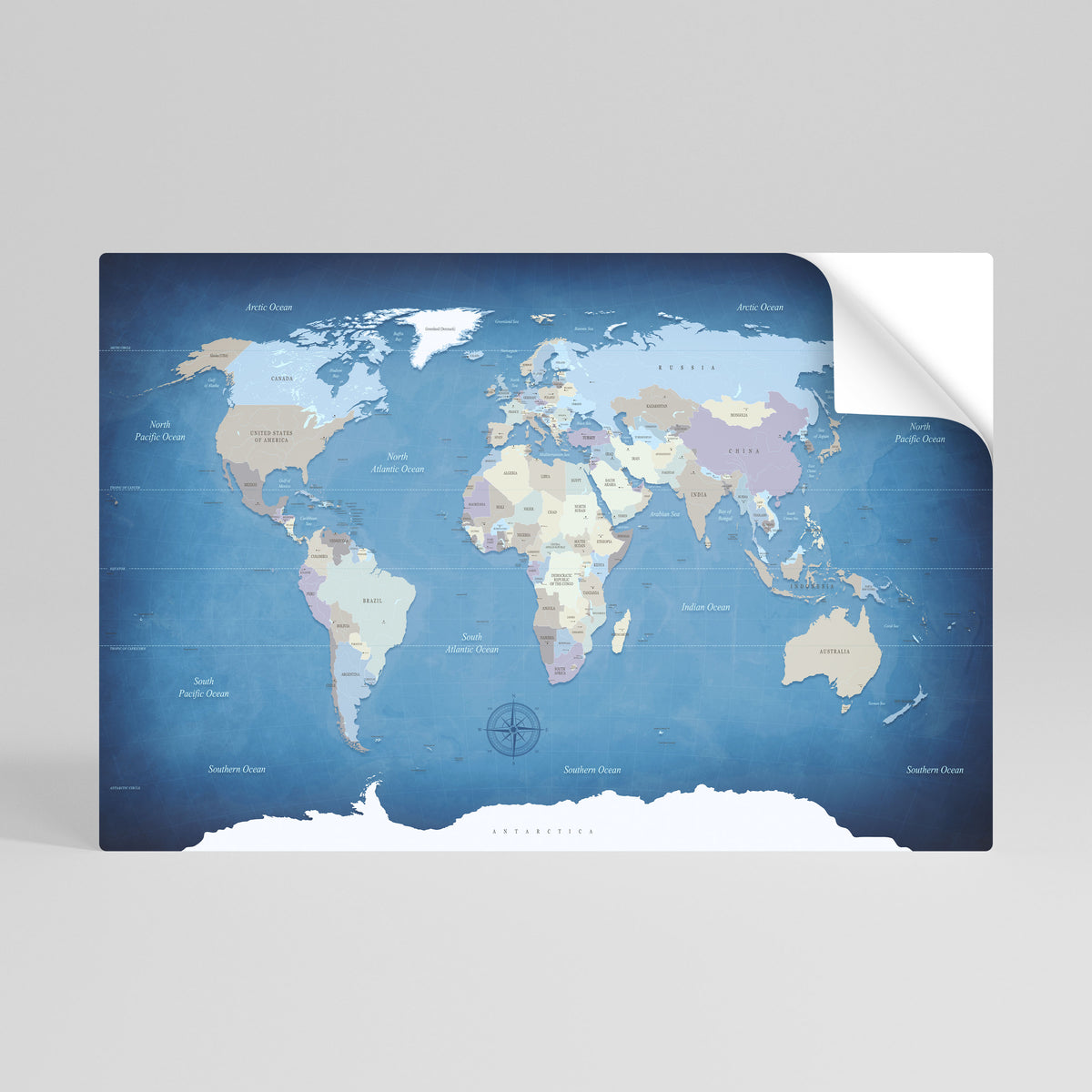 MAPS OF INSPIRATION Αυτοκόλλητη Αφίσα οριζόντια