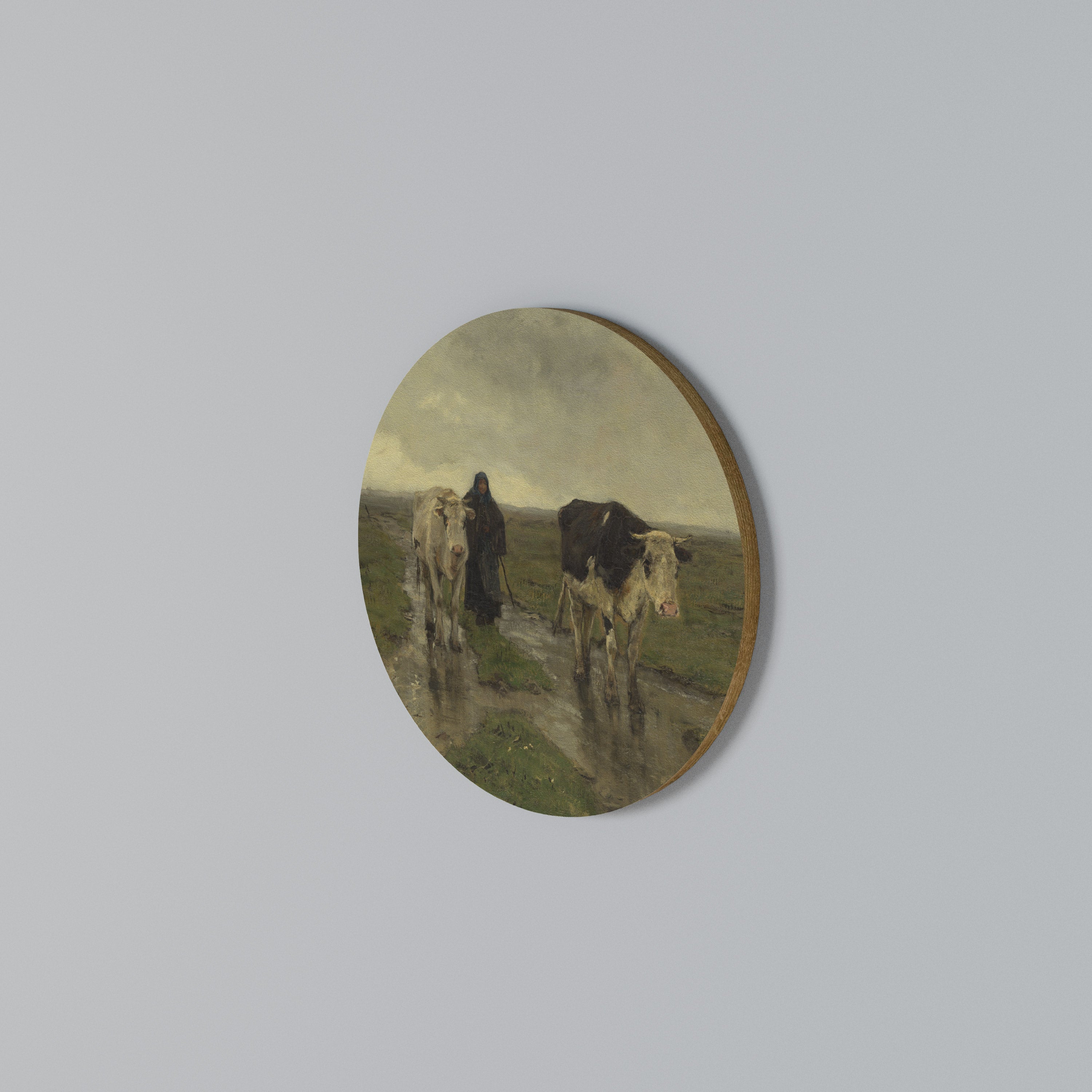 RAINY REFLECTIONS Στρογγυλός πίνακας ζωγραφικής