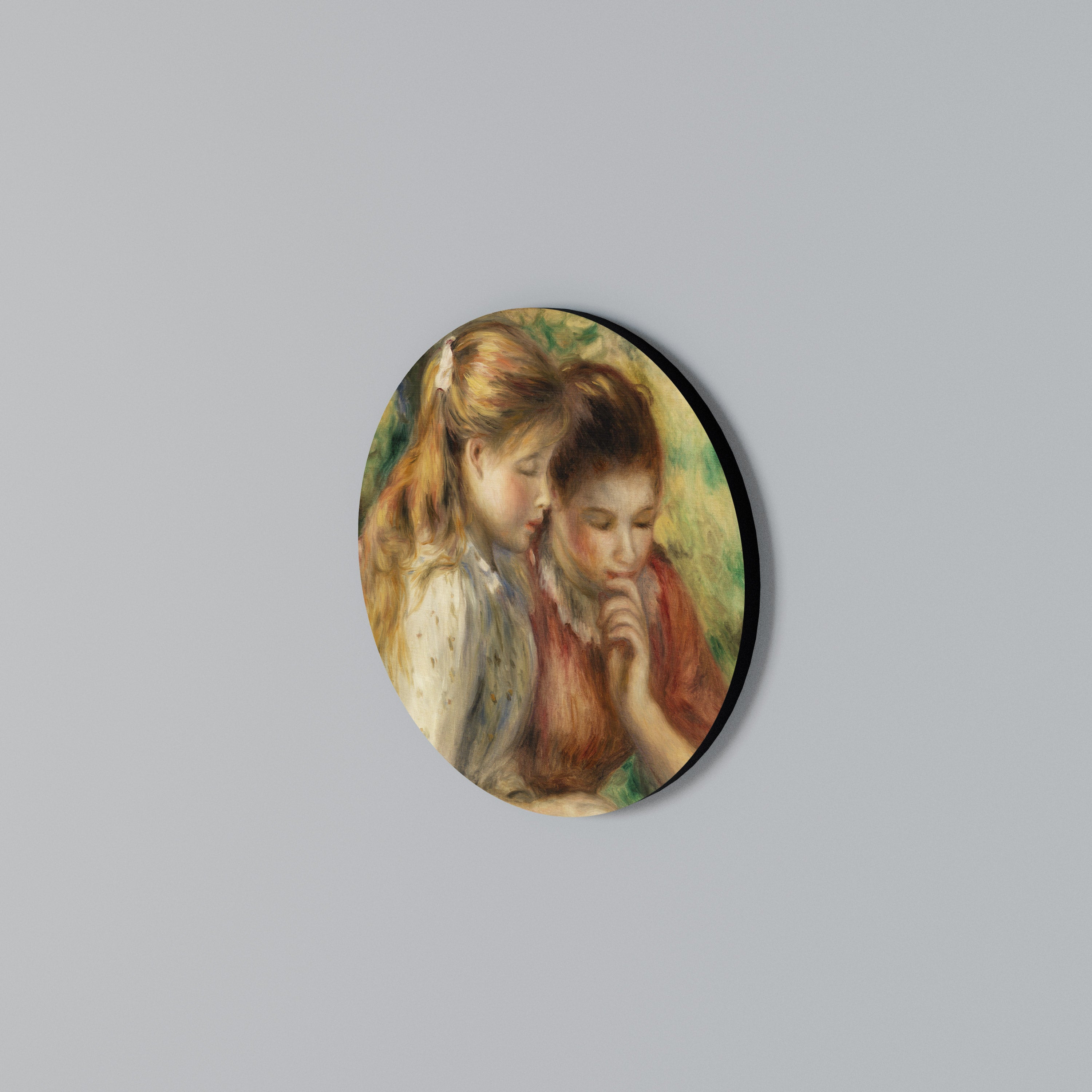 WHISPERS OF FRIENDSHIP Στρογγυλός πίνακας ζωγραφικής