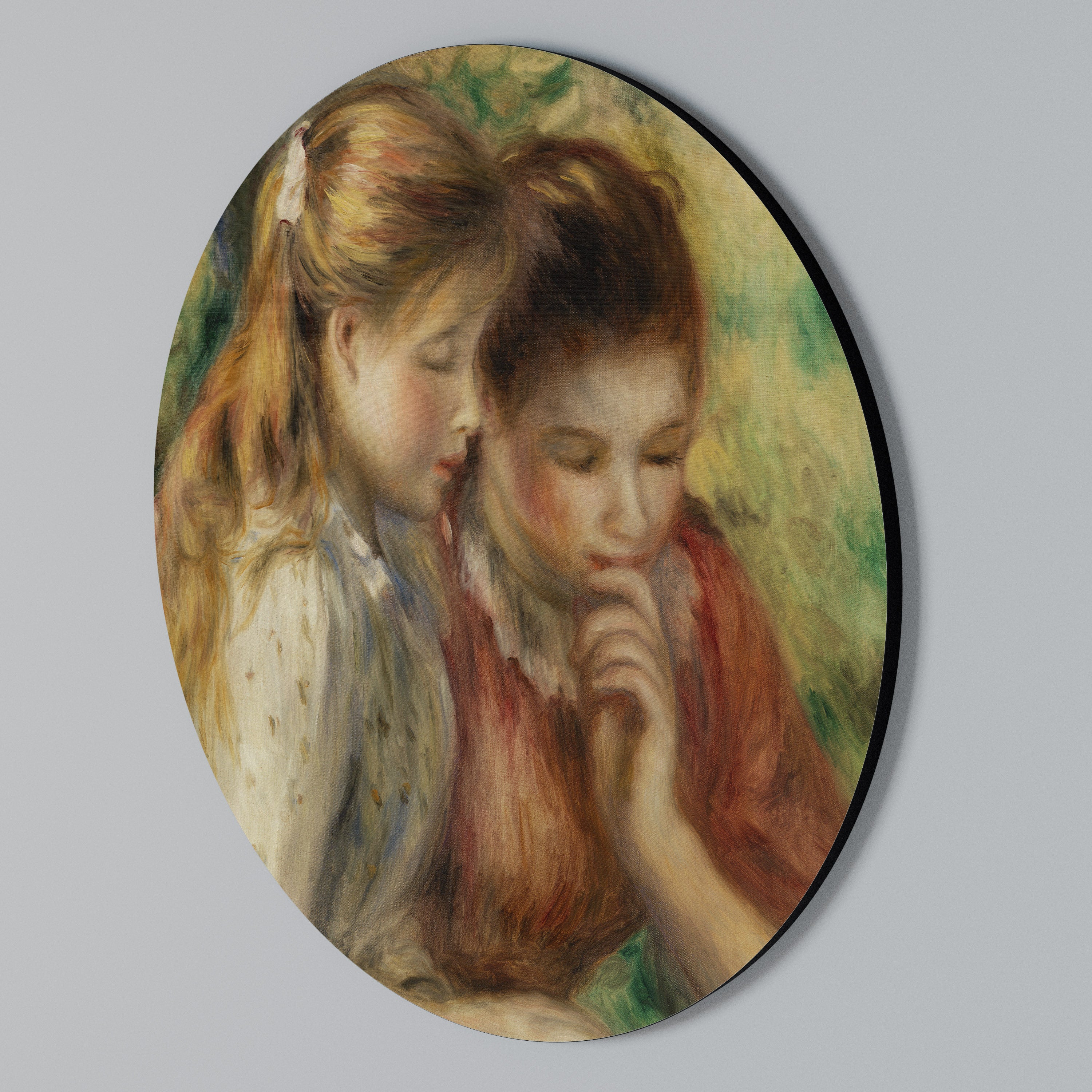 WHISPERS OF FRIENDSHIP Στρογγυλός πίνακας ζωγραφικής