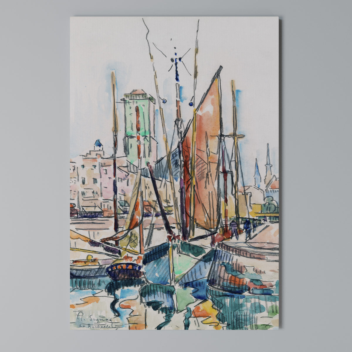 LA ROCHELLE Κατακόρυφος Πίνακας σε Καμβά