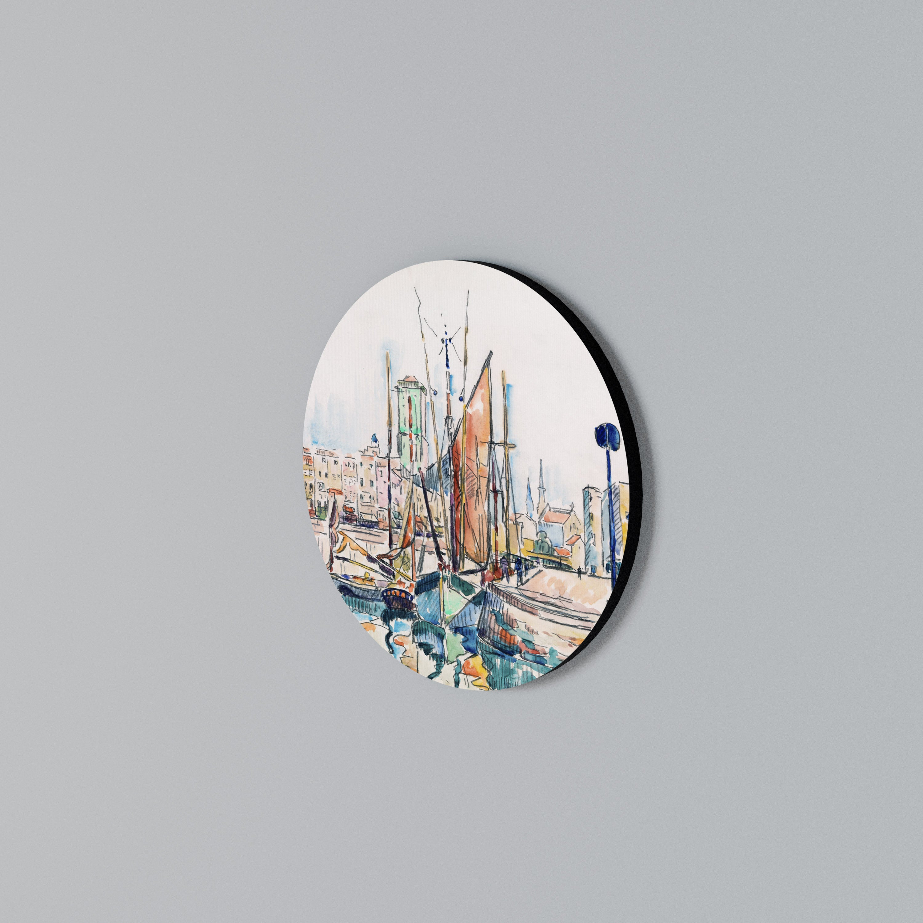 LA ROCHELLE Στρογγυλός πίνακας ζωγραφικής