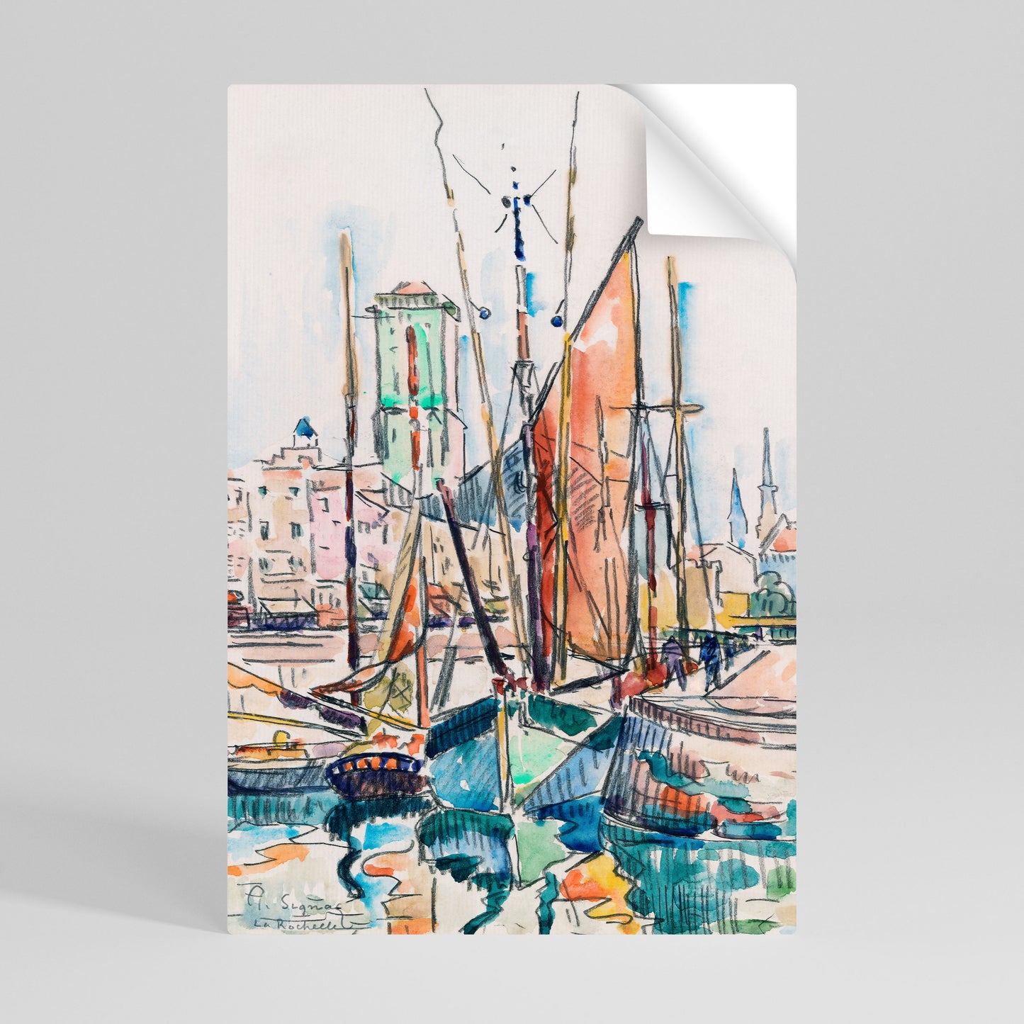 LA ROCHELLE Αυτοκόλλητη Αφίσα κάθετη