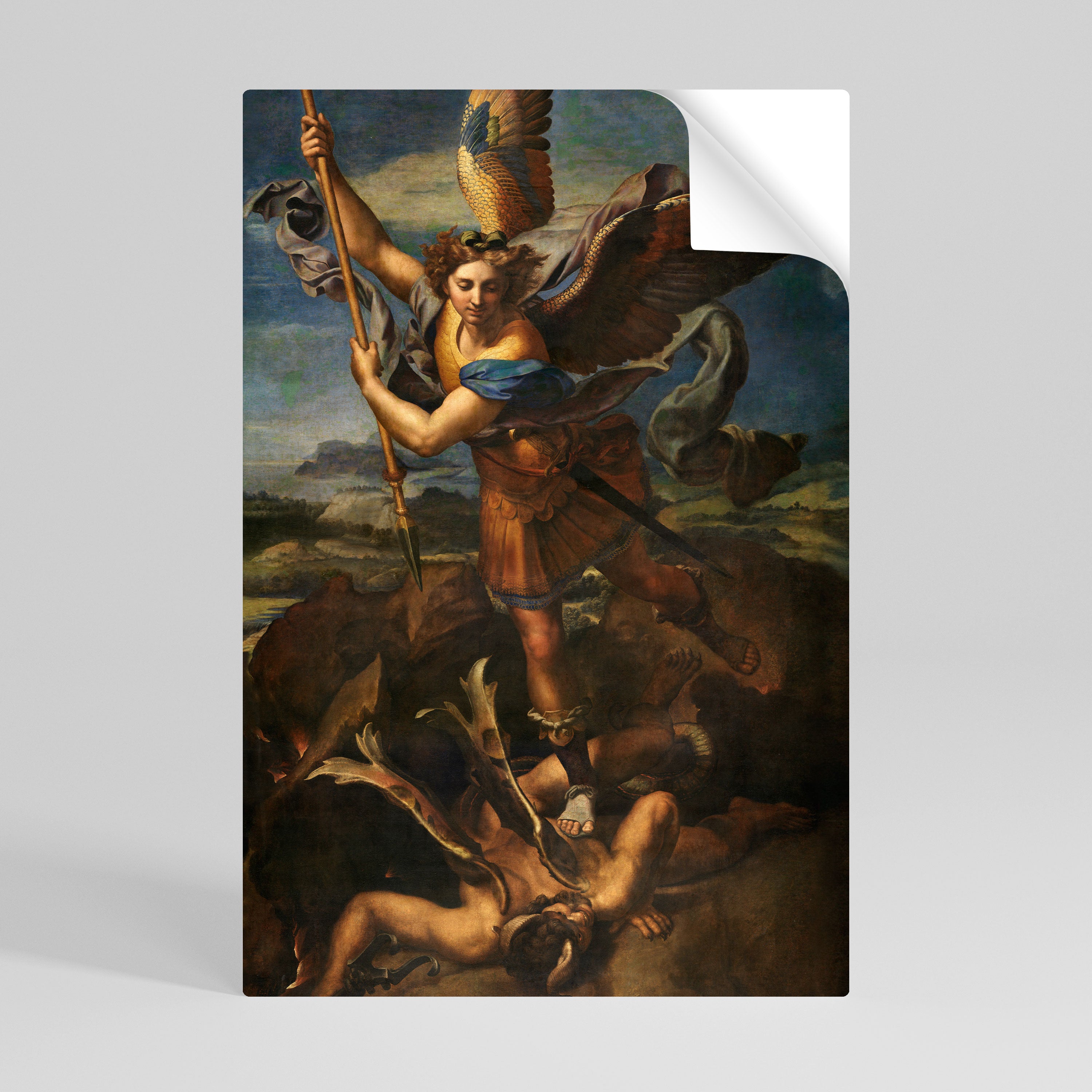 FURY AND FAITH Peel and Stick Vertical Poster