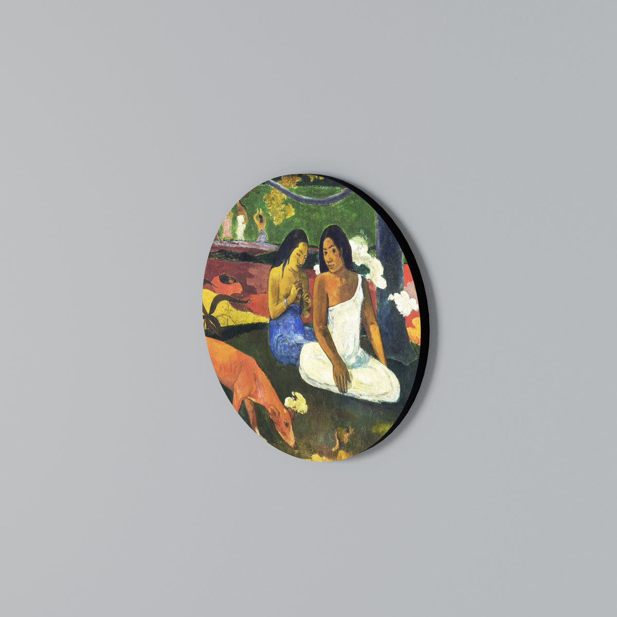AREAREA BY GAUGUIN Στρογγυλός πίνακας ζωγραφικής