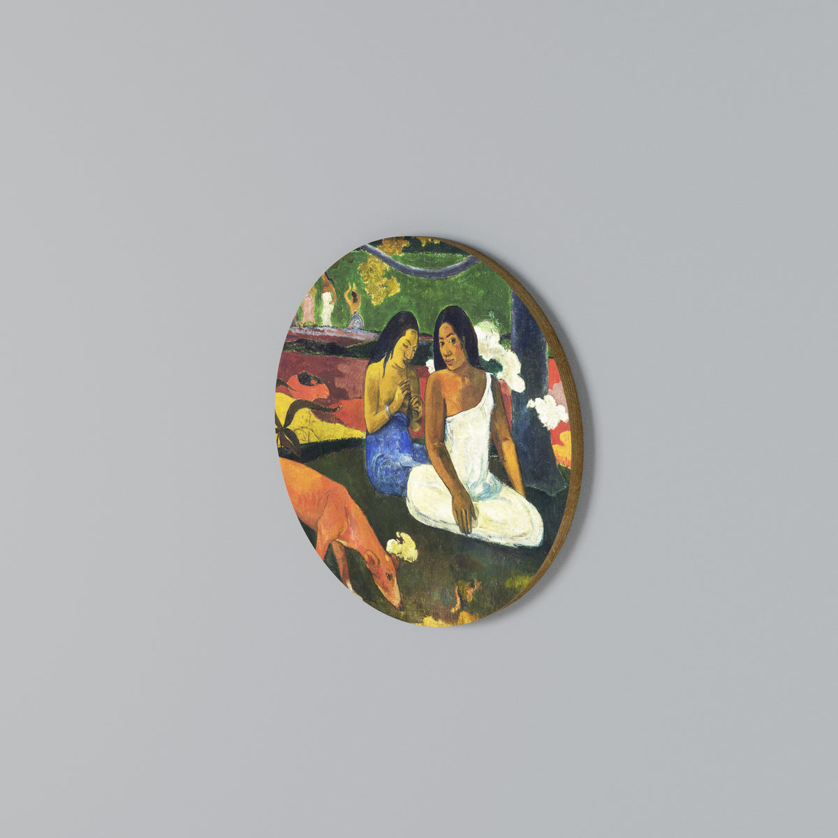 AREAREA BY GAUGUIN Στρογγυλός πίνακας ζωγραφικής