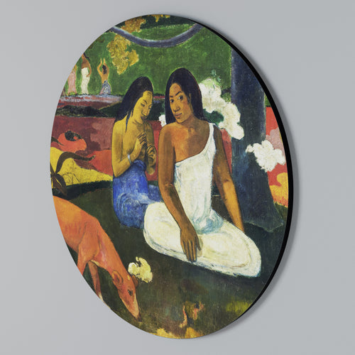 AREAREA BY GAUGUIN Στρογγυλός πίνακας ζωγραφικής