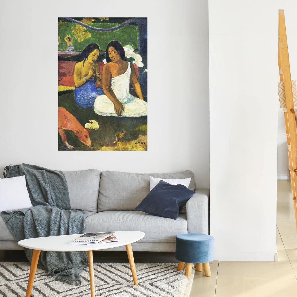Αφίσα με κάθετη επιγραφή "AREA TO GAUGUIN"