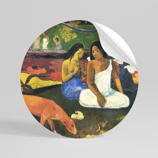 AREAREA BY GAUGUIN Αυτοκόλλητη Αφίσα στρογγυλή