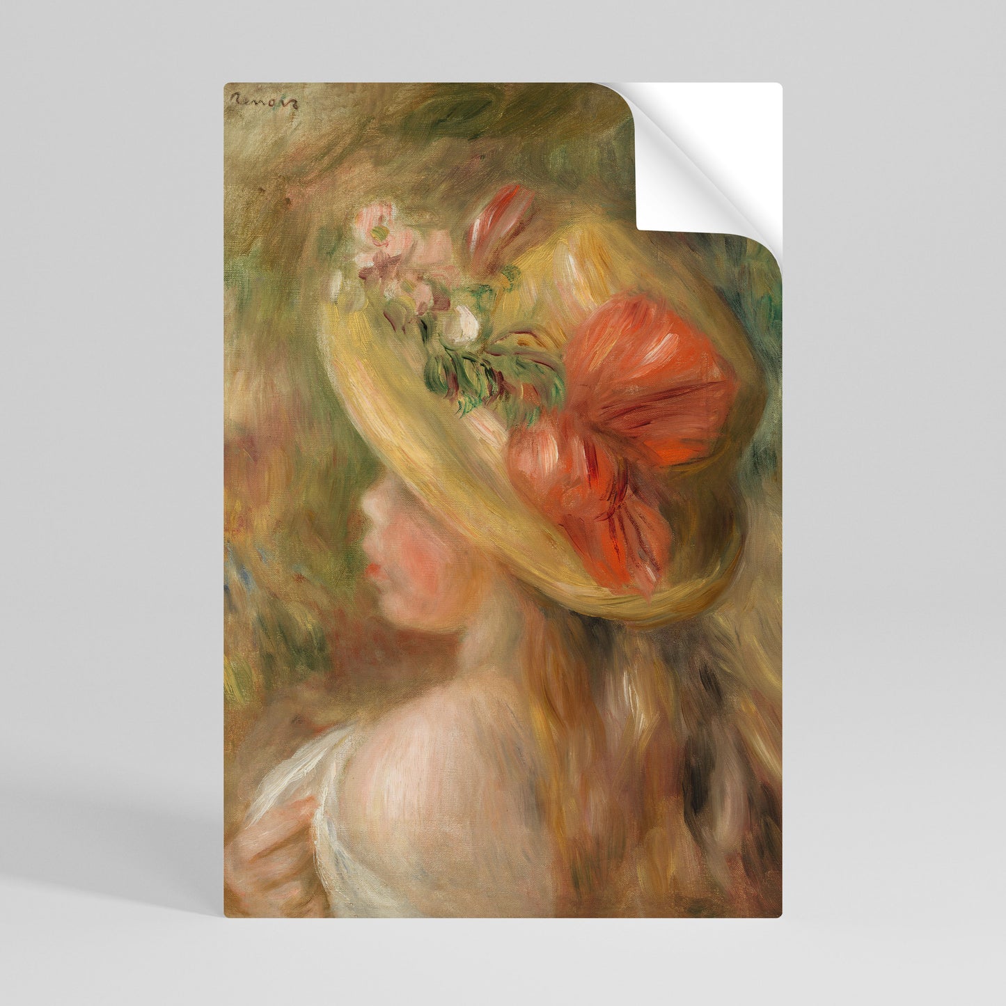 HAT OF PETALS Αυτοκόλλητη Αφίσα κάθετη