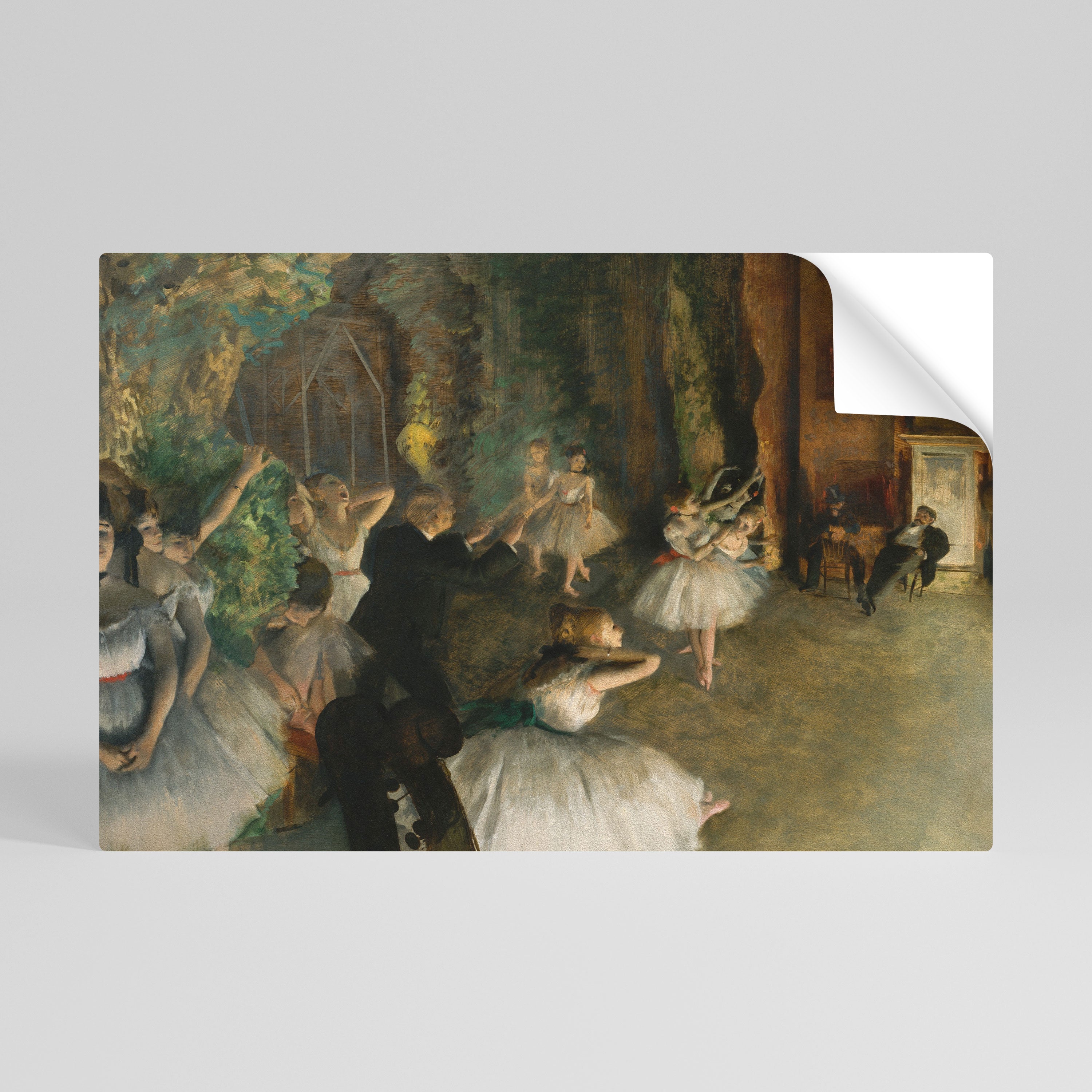 MYSTICAL BALLET REHEARSAL Peel and Stick Horizontal Poster