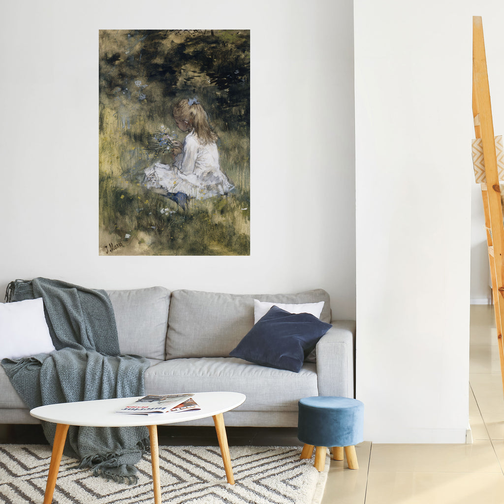 GATHERING SERENITY Peel and Stick Vertical Poster