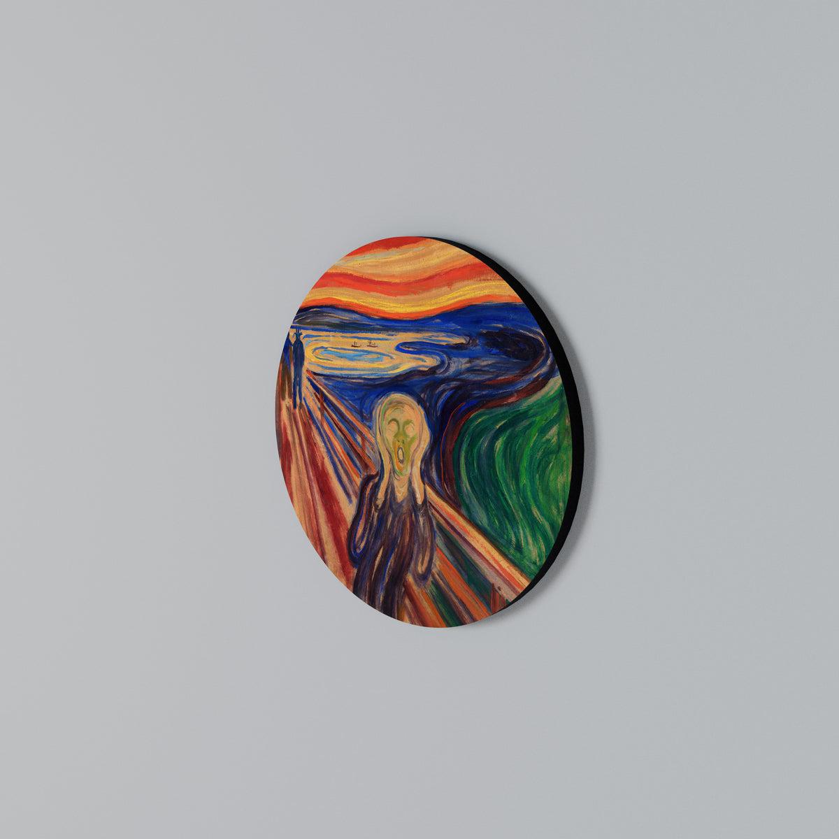 THE SCREAM Στρογγυλός πίνακας ζωγραφικής