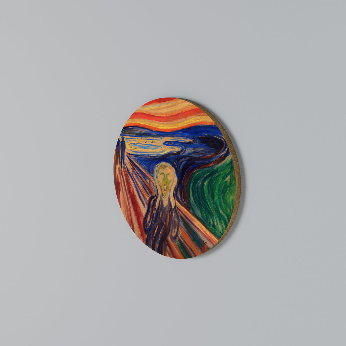 THE SCREAM Στρογγυλός πίνακας ζωγραφικής