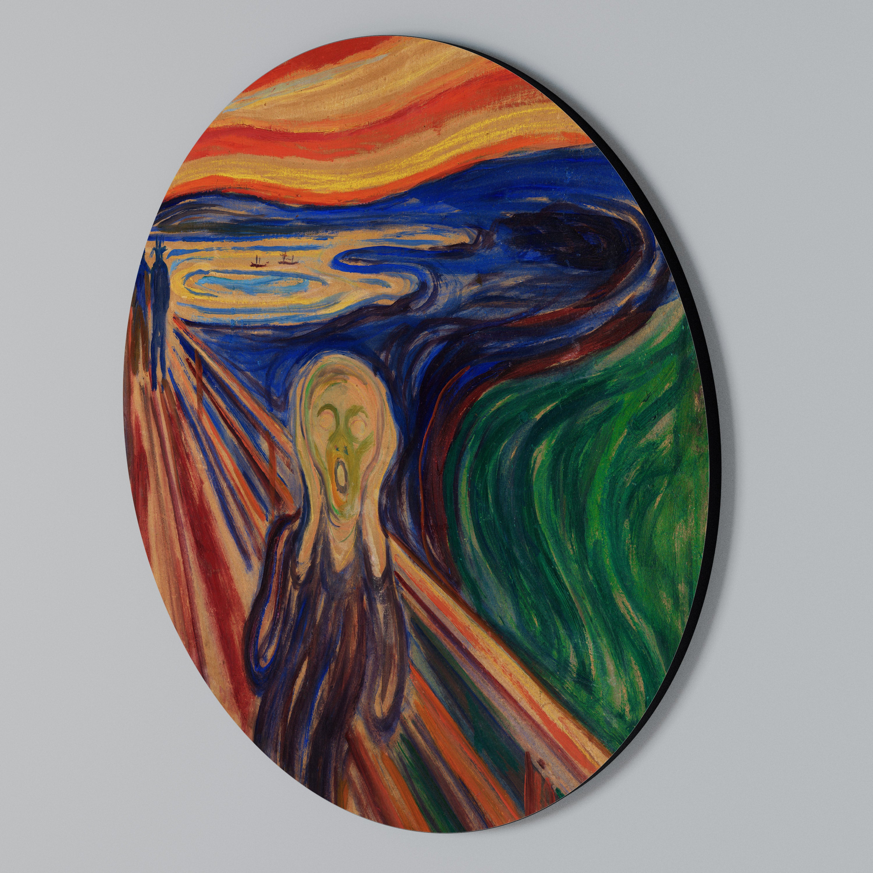 THE SCREAM Round Wall Art