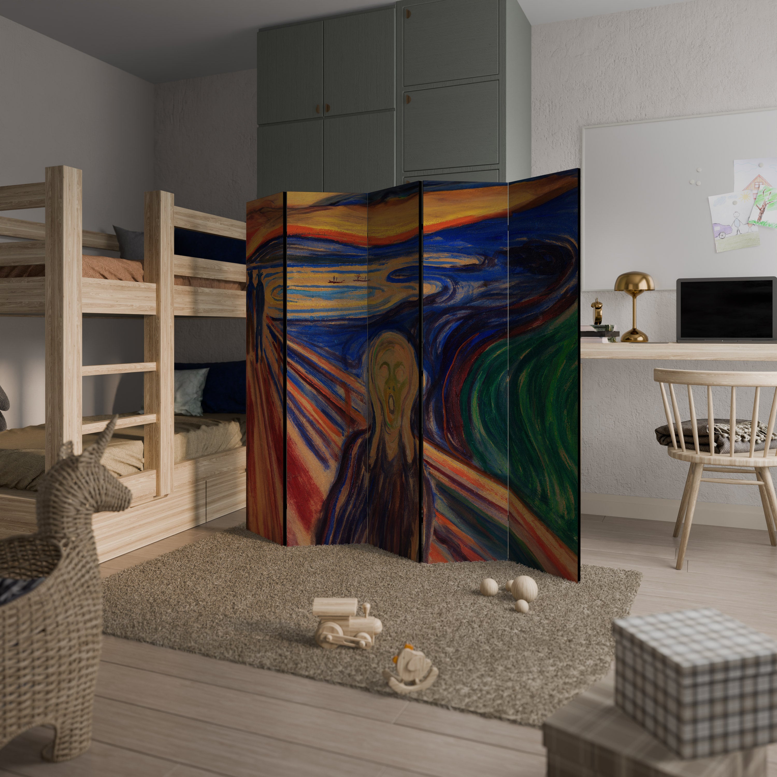 THE SCREAM Παραβάν με 5 πάνελ