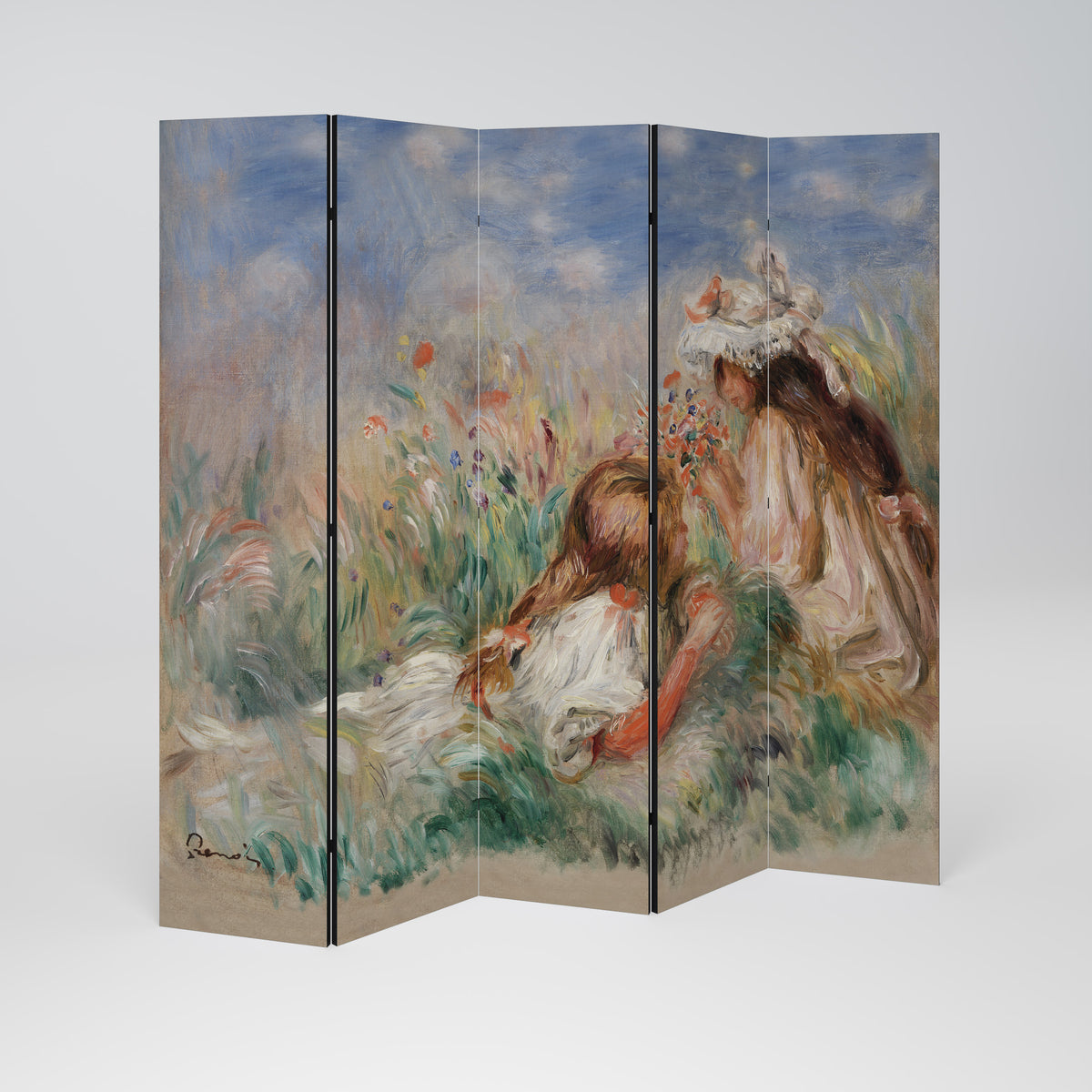 GIRLS IN THE GRASS Παραβάν με 5 πάνελ