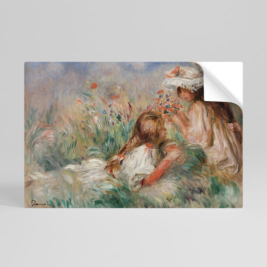 GIRLS IN THE GRASS Αυτοκόλλητη Αφίσα οριζόντια