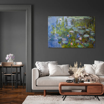 WATER LILIES Horizontal Canvas Print