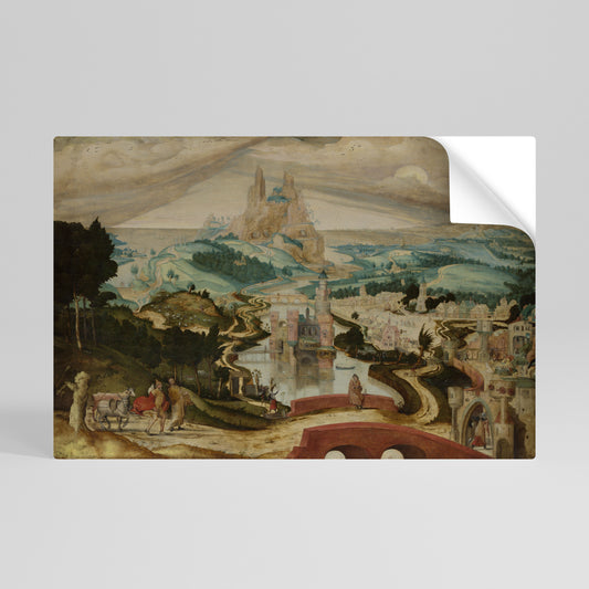 ENCHANTED LANDSCAPE DREAMS Αυτοκόλλητη Αφίσα οριζόντια