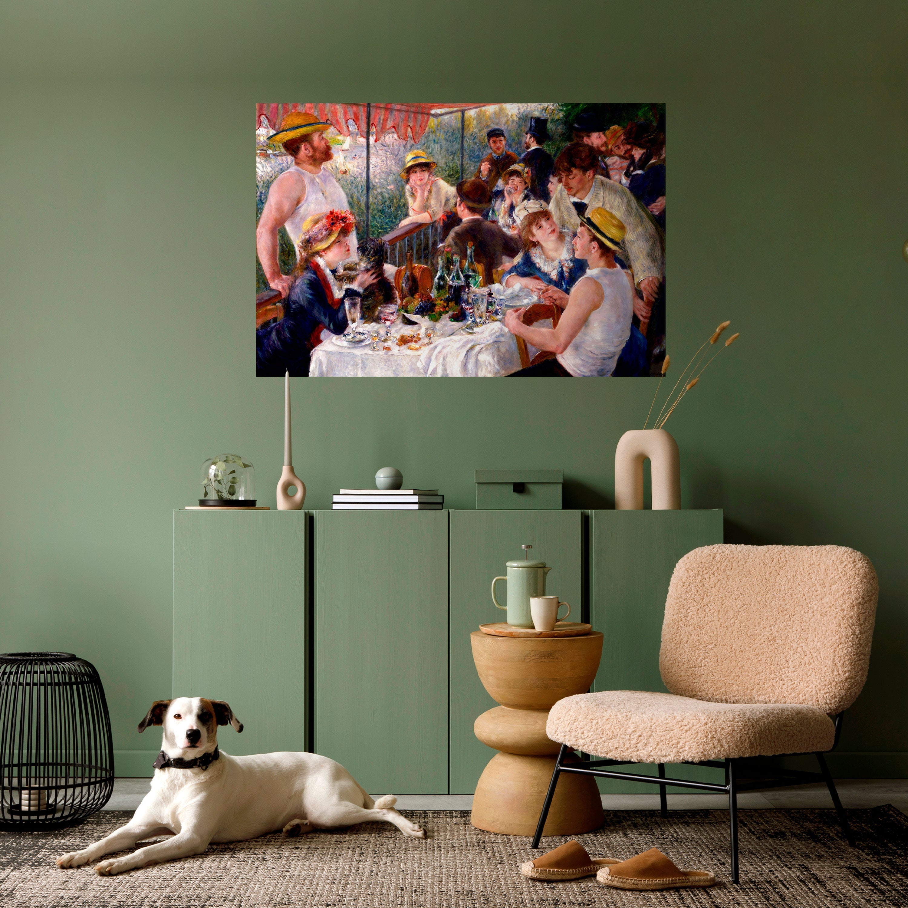 LUNCHEON OF THE BOATING PARTY Peel and Stick Horizontal Poster